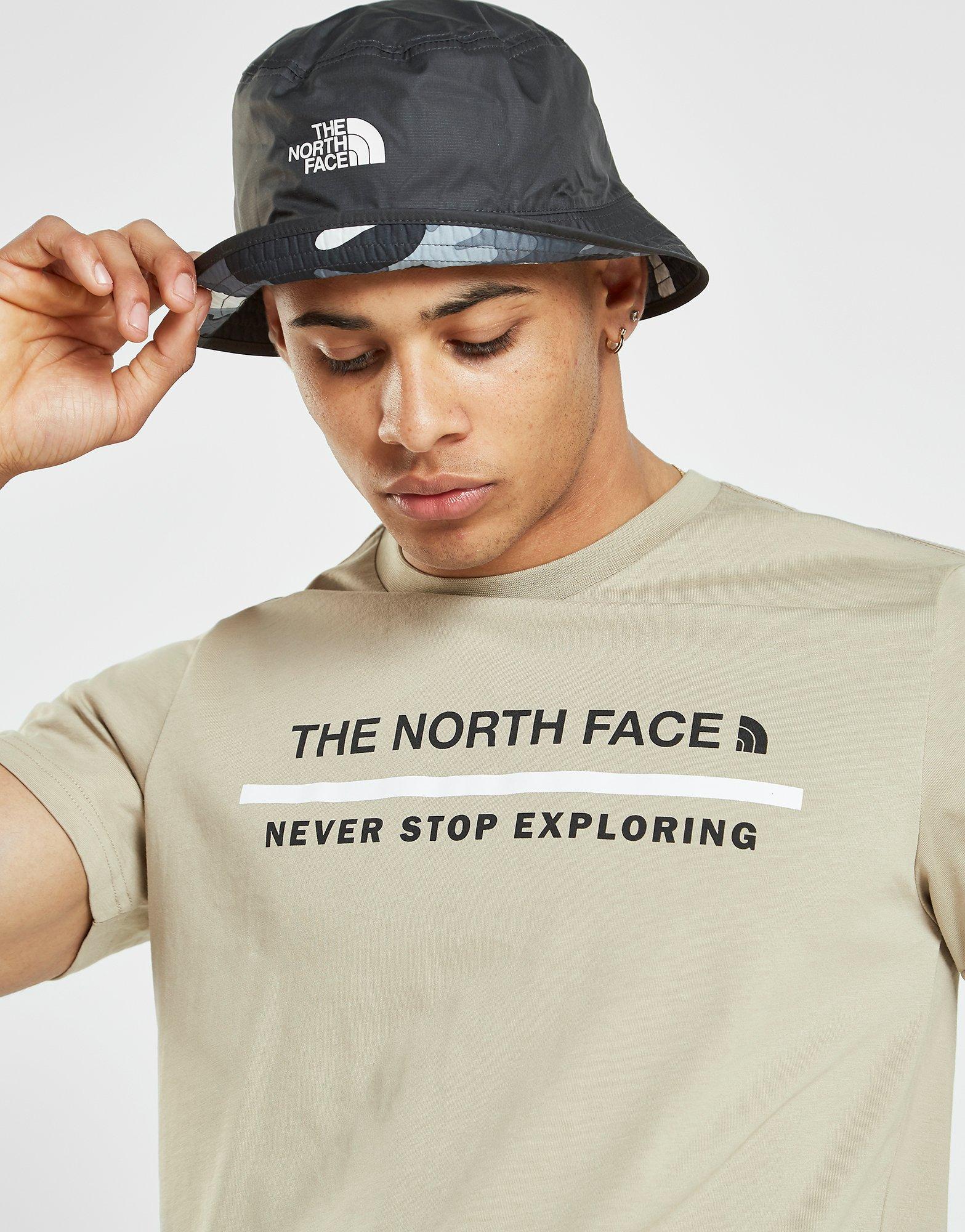 north face never stop exploring t shirt
