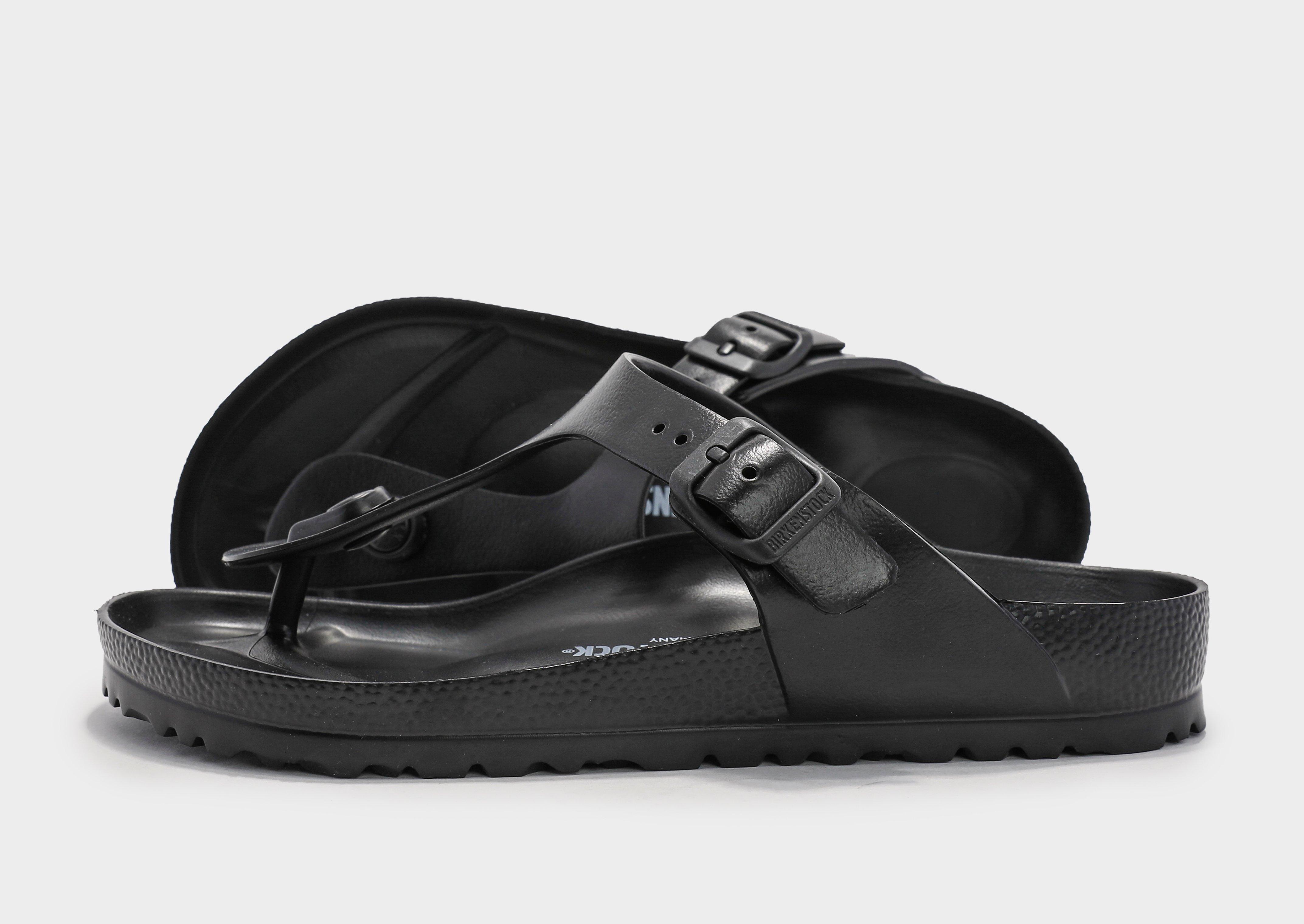 birkenstock gizeh black leather