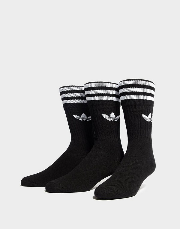 Compra adidas Originals pack de 3 calcetines Negro