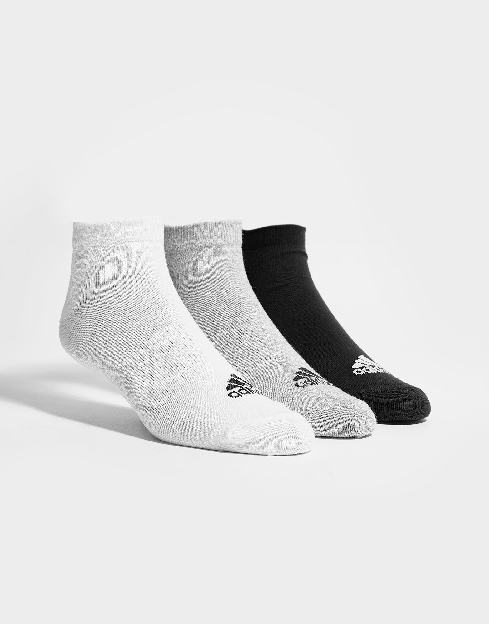 adidas 3 Pack Invisible Socks
