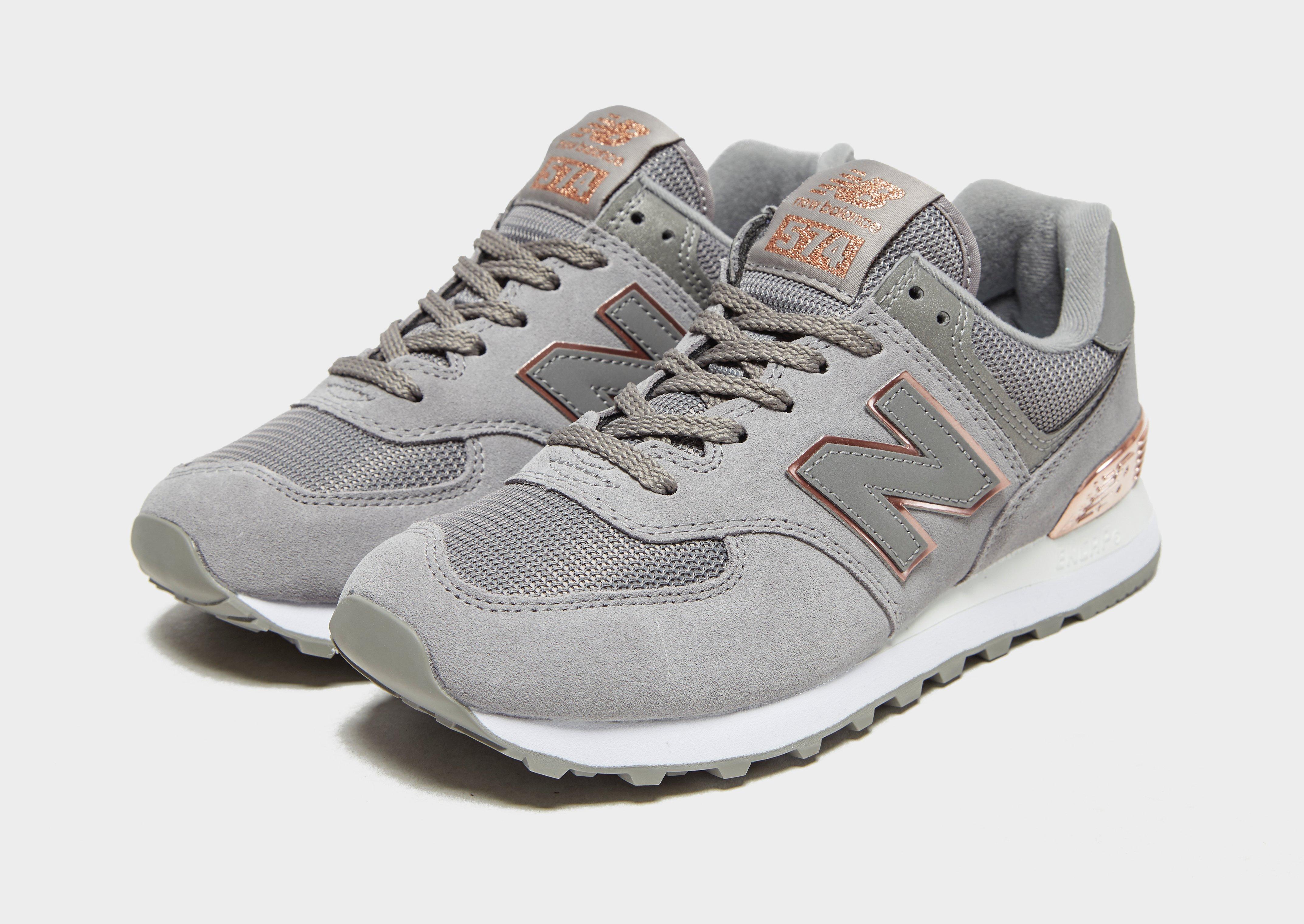 new balance 574 gray and rose gold