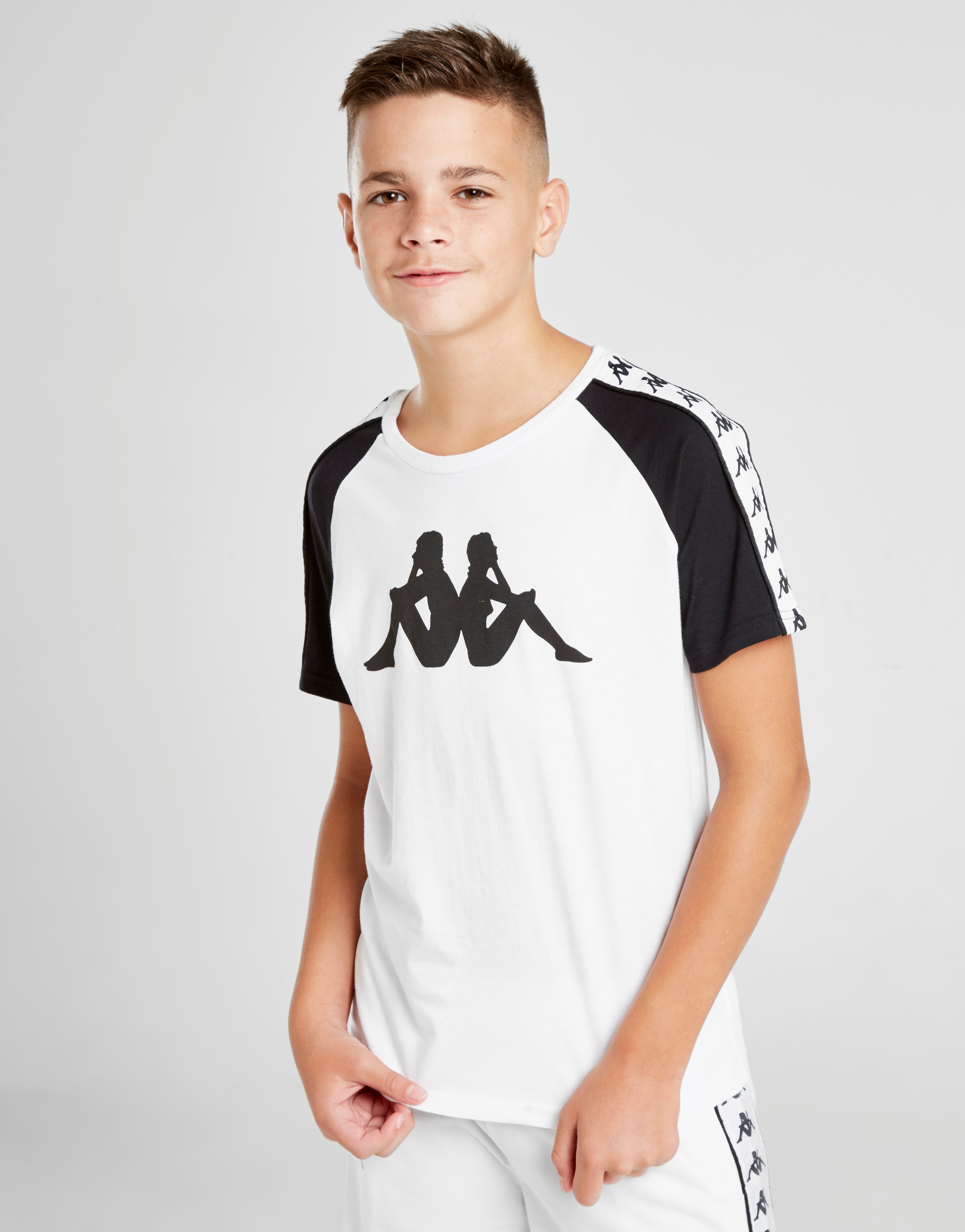 Acquista Kappa Cohen Colour Block TShirt Junior in Bianco JD Sports