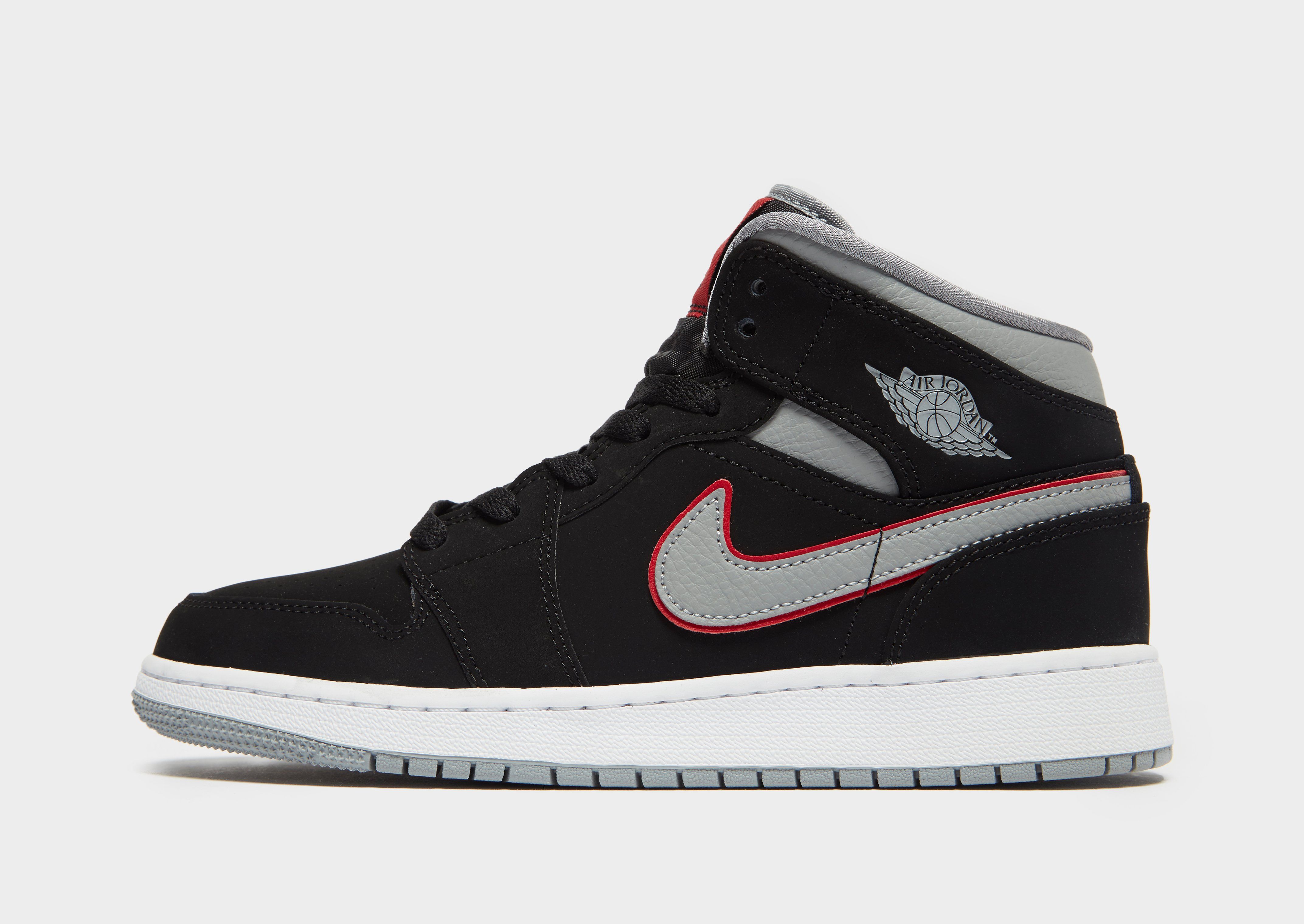 jd air force 1 junior black
