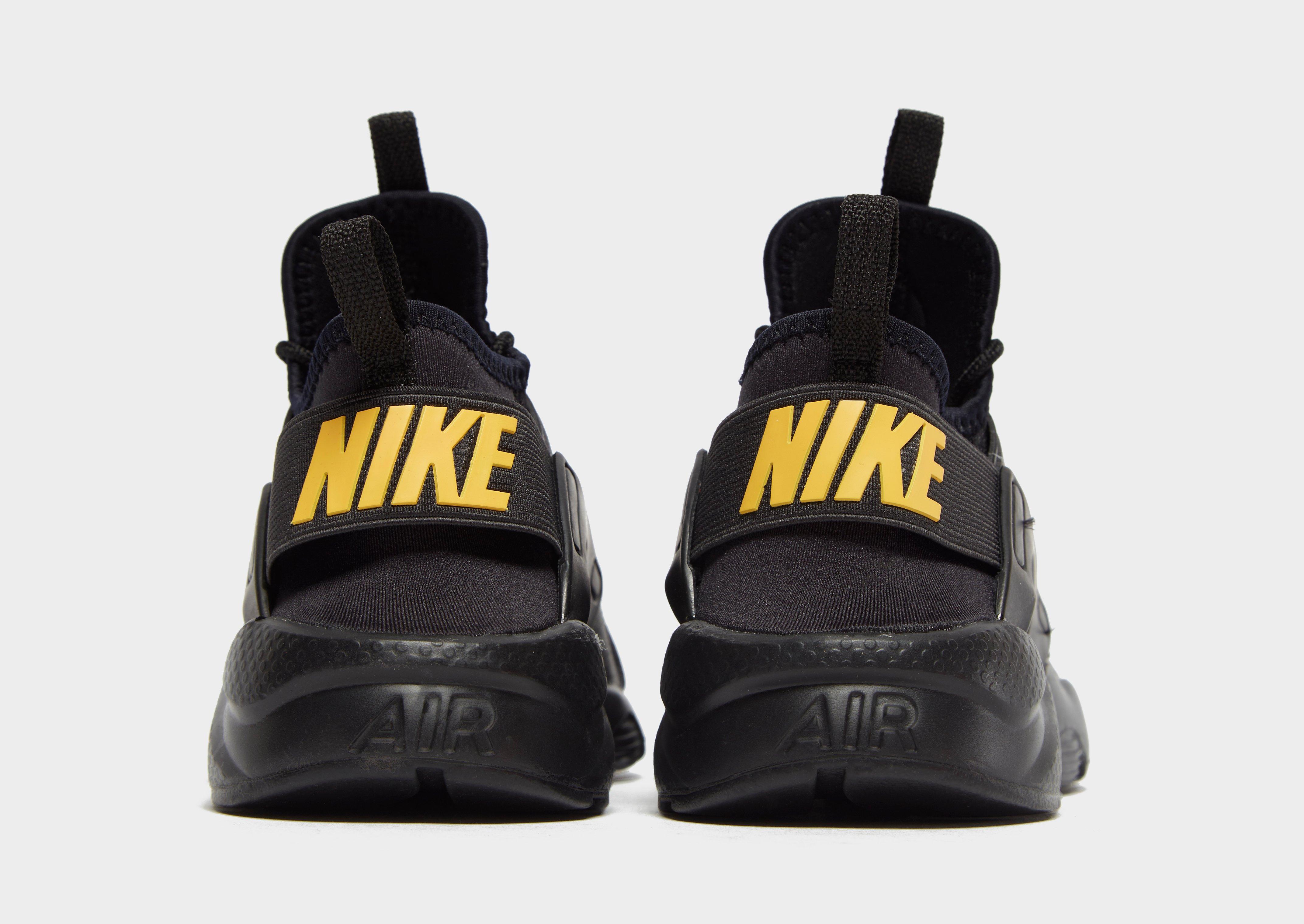 huaraches yellow and black