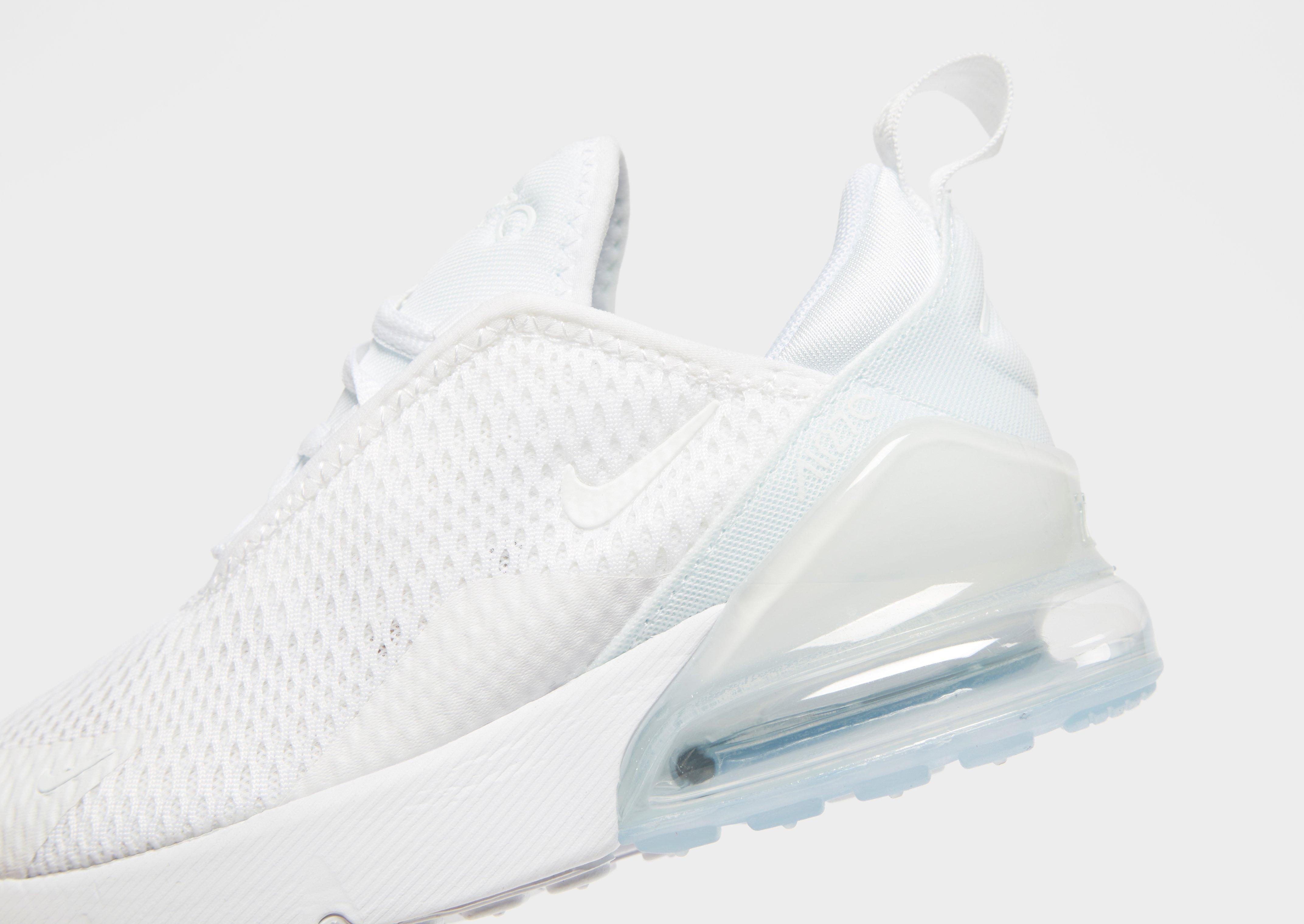 white nike air max 270 junior