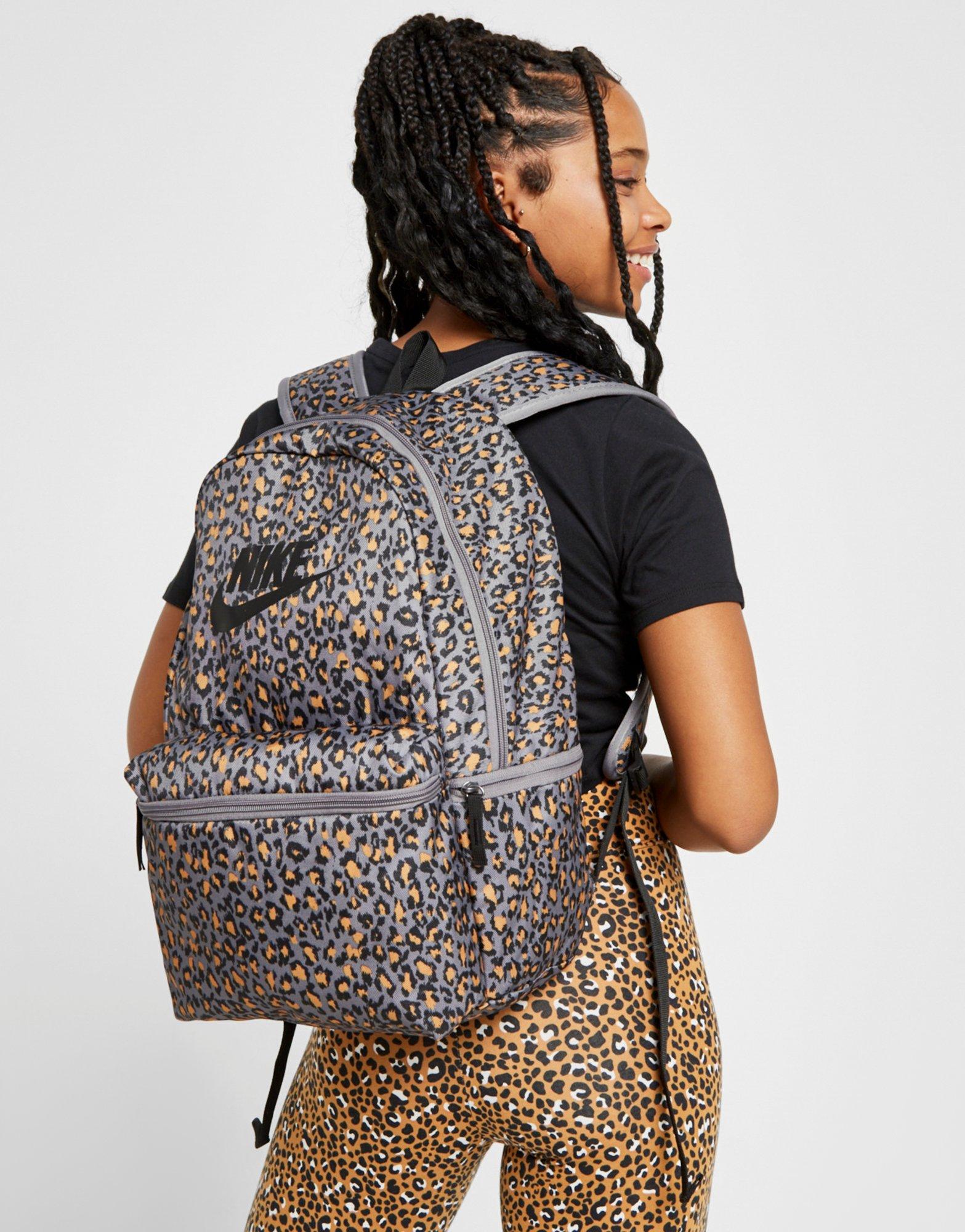 leopard print nike backpack