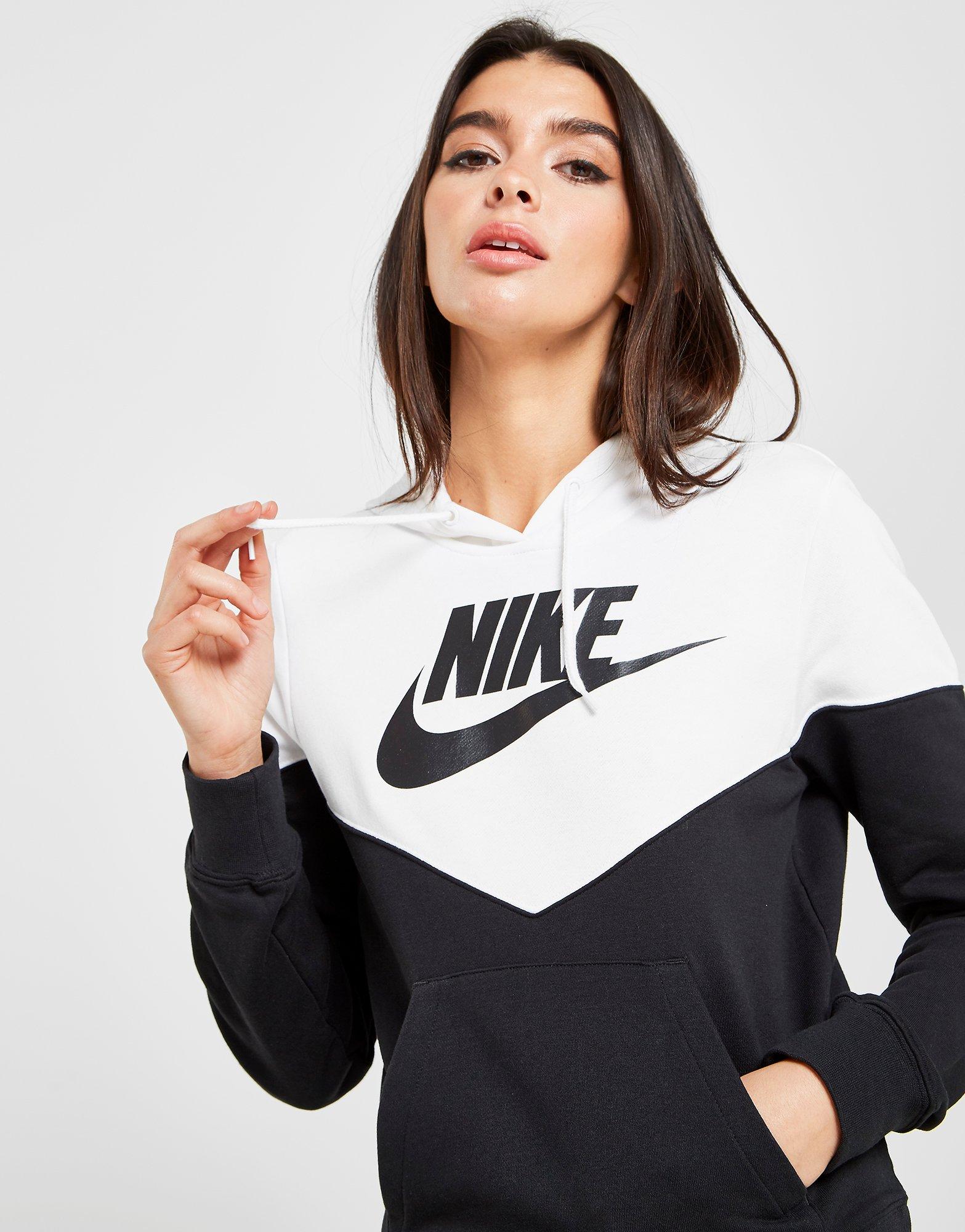 nike heritage colour block hoodie