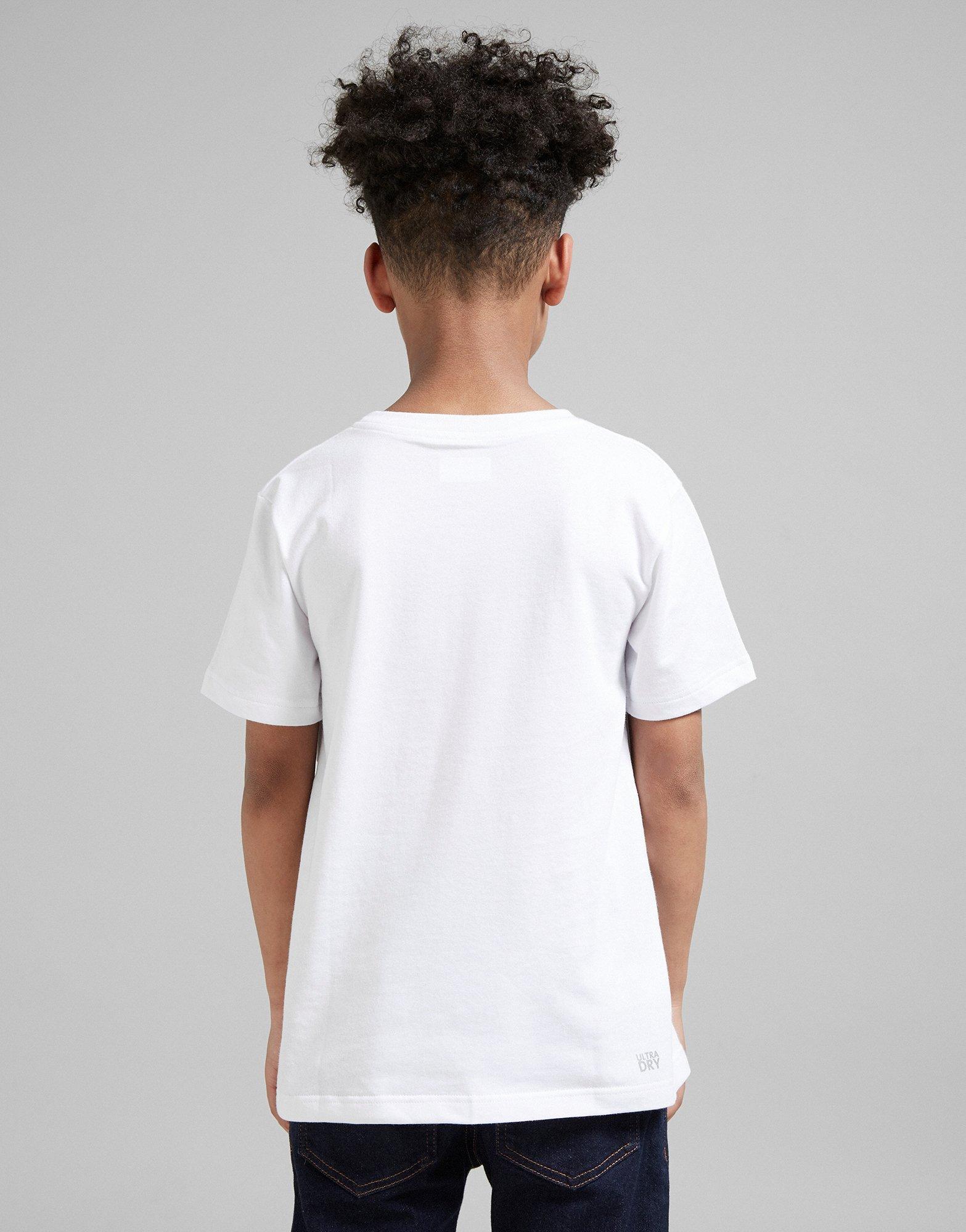 boys white lacoste tshirt