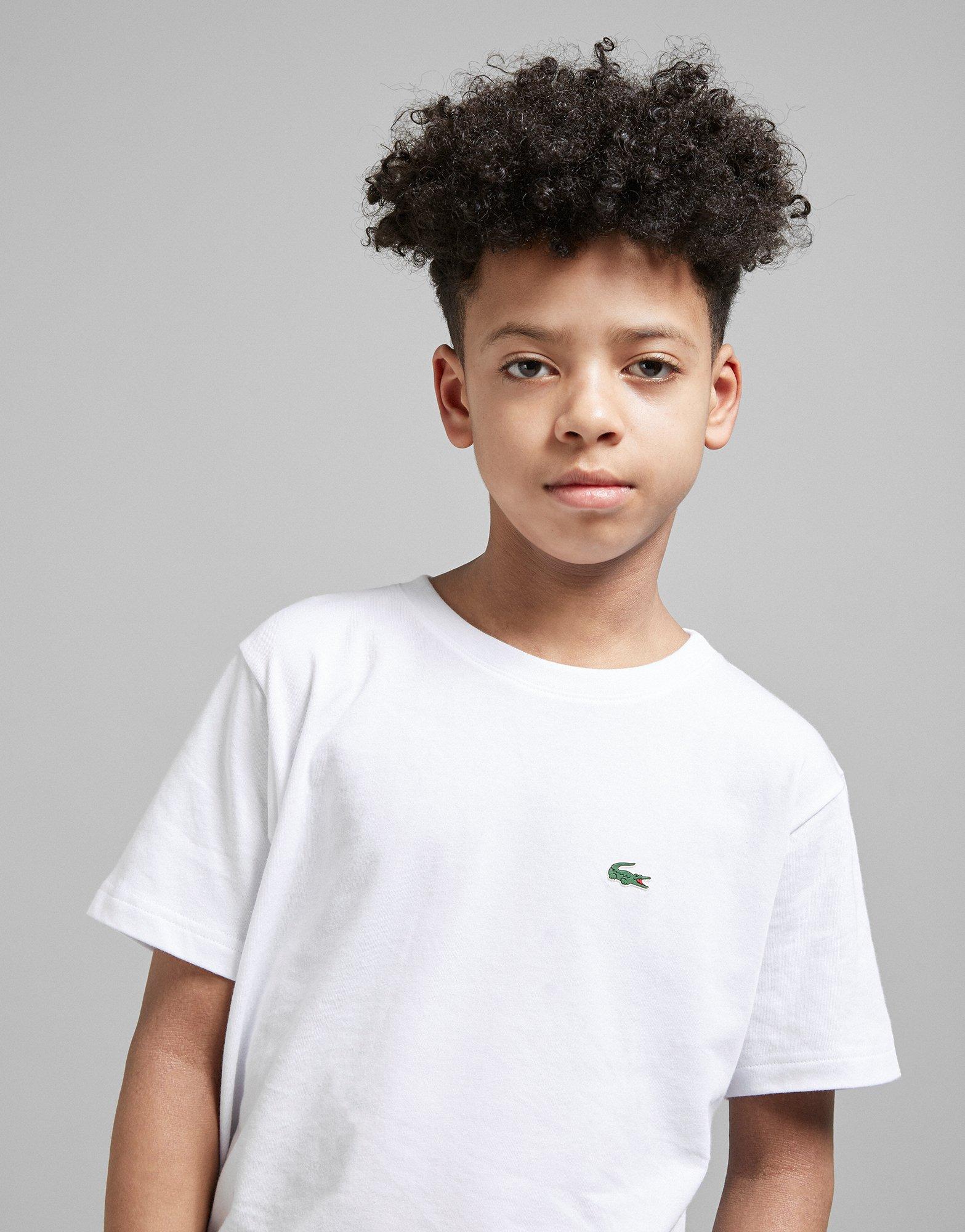 Boys white shop lacoste t shirt