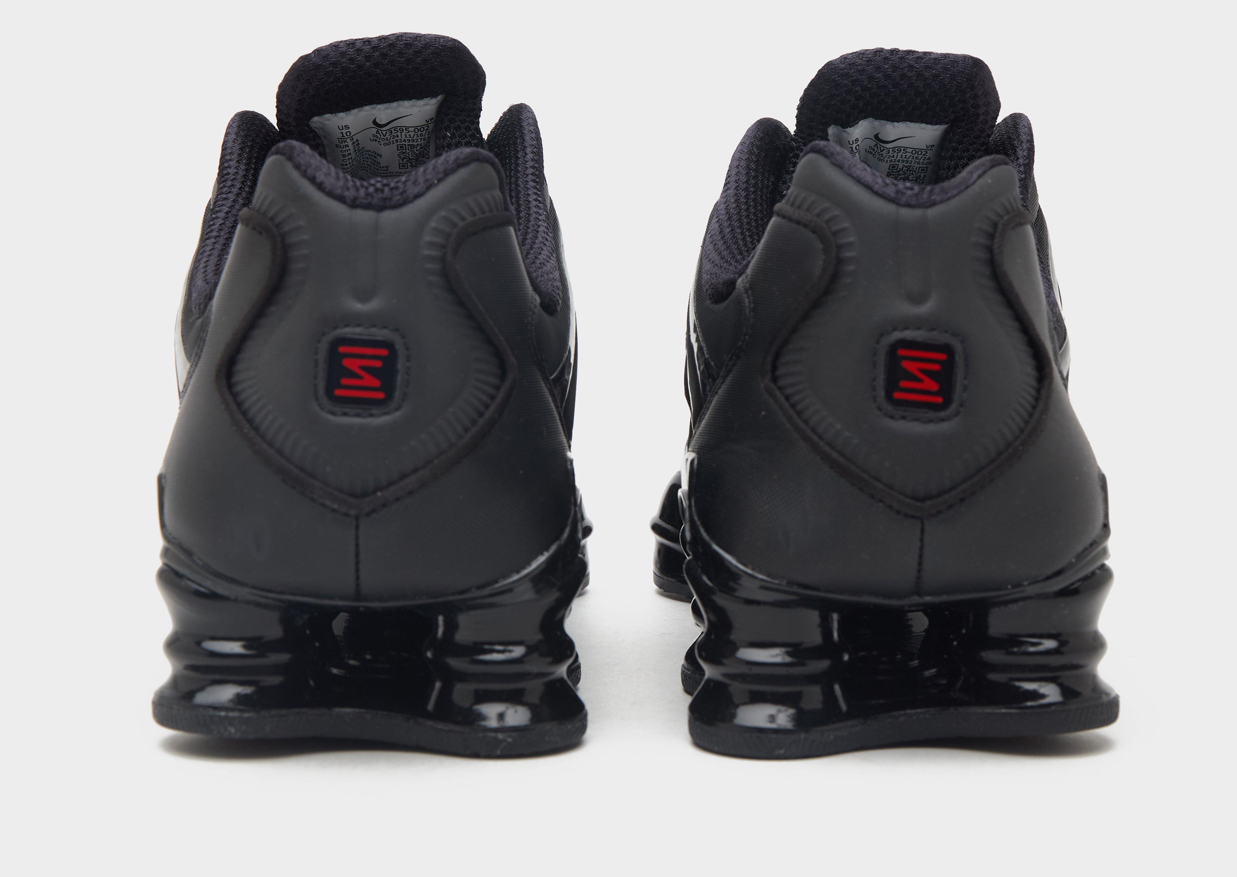 black nike shox mens shoes