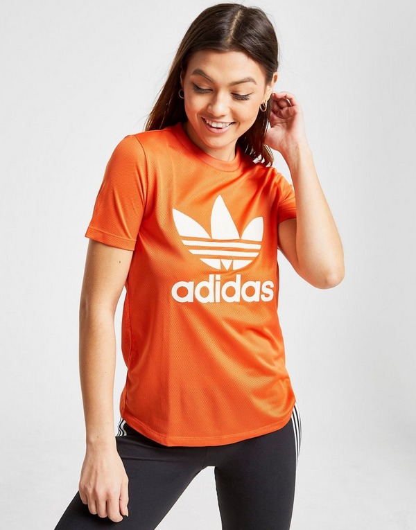 Orange adidas Originals Trefoil T-Shirt Dame - Danmark