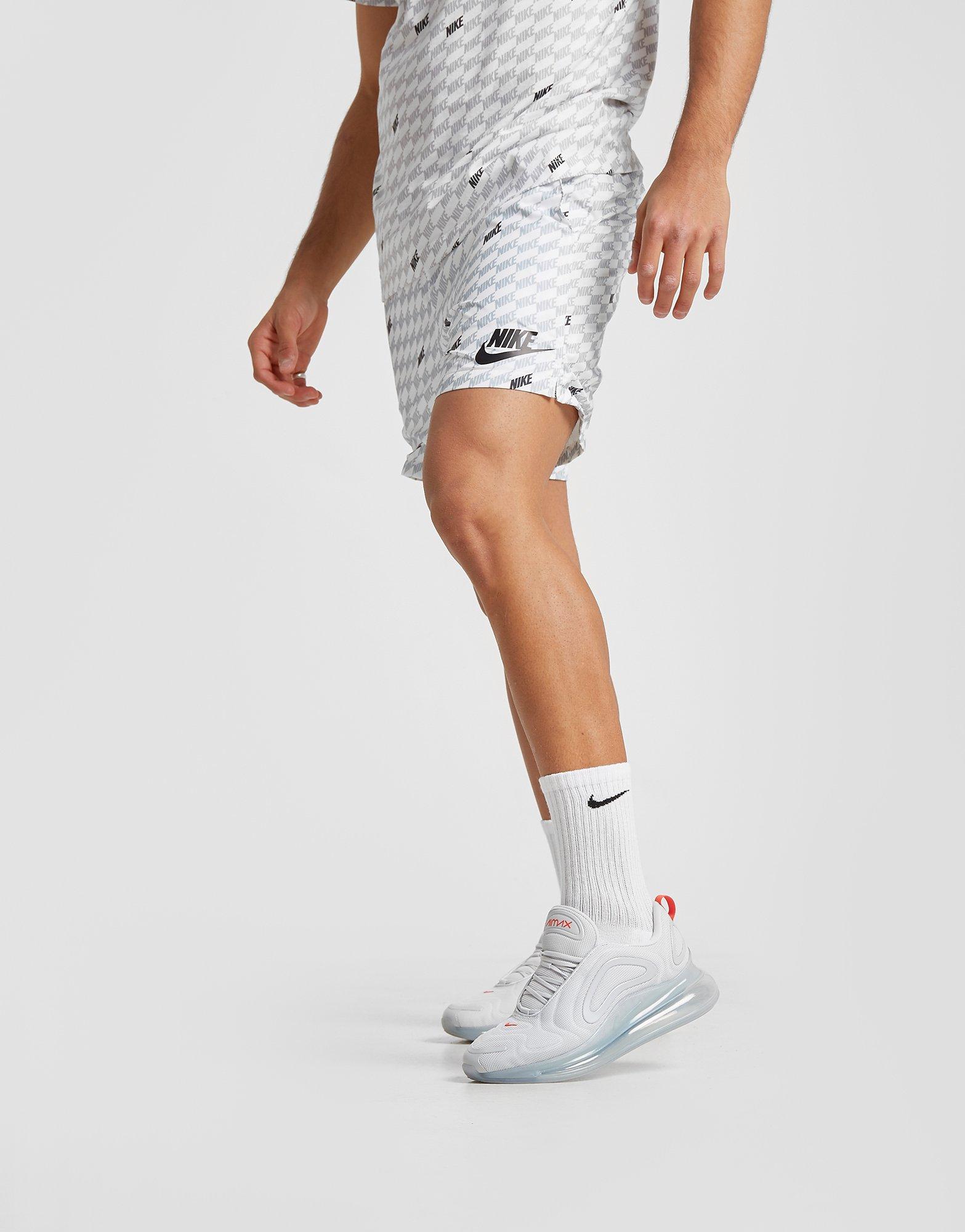 nike hybrid all over print swim shorts