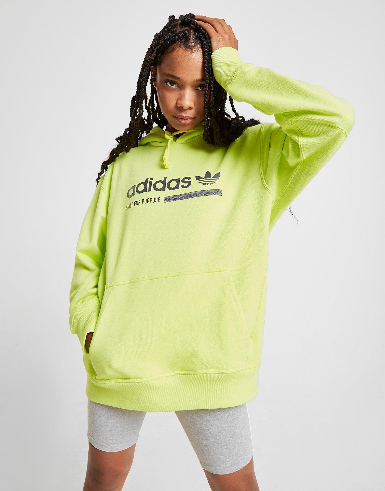 adidas hoodie lime green