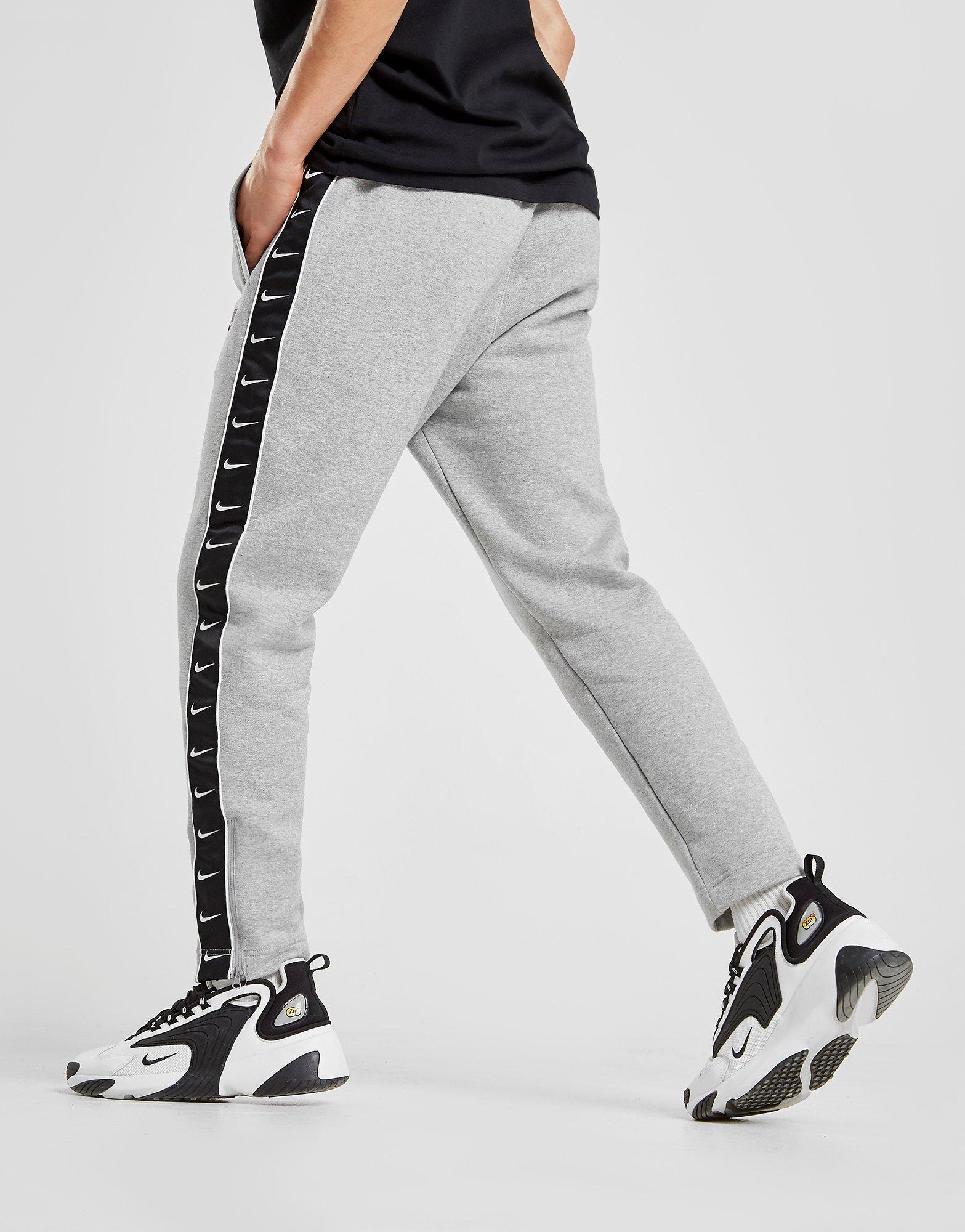 nike tape fleece joggers grey