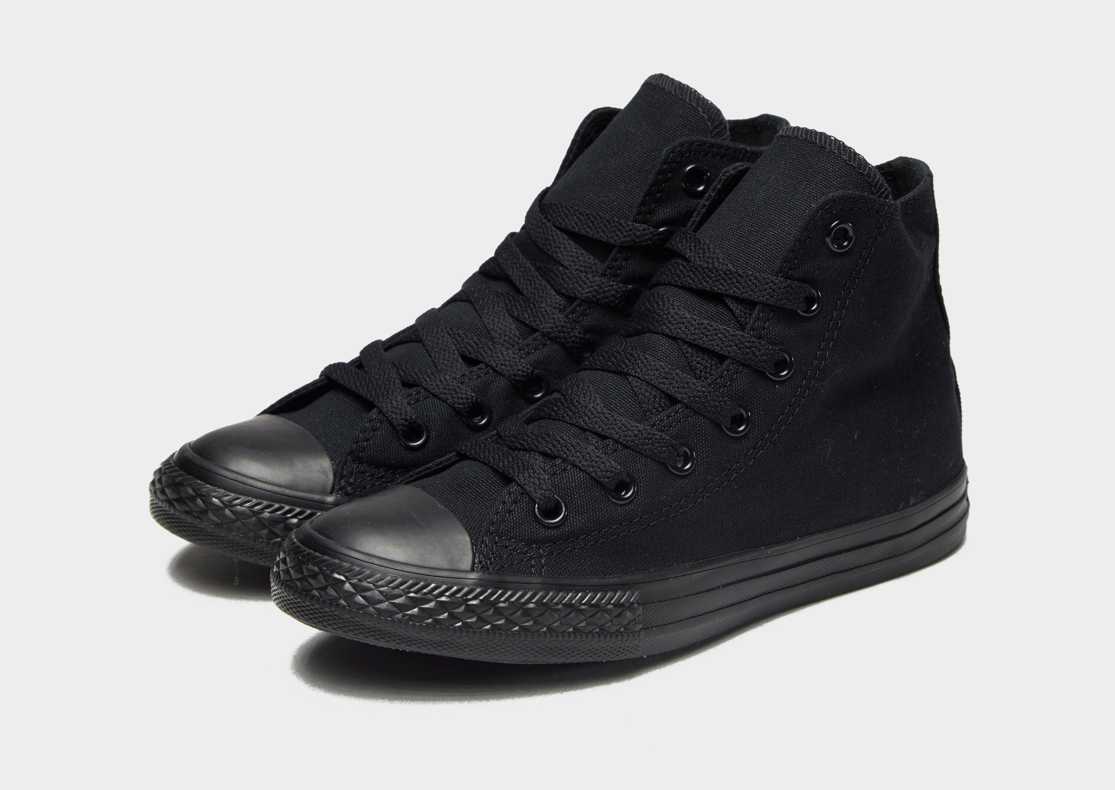 ladies black high top converse