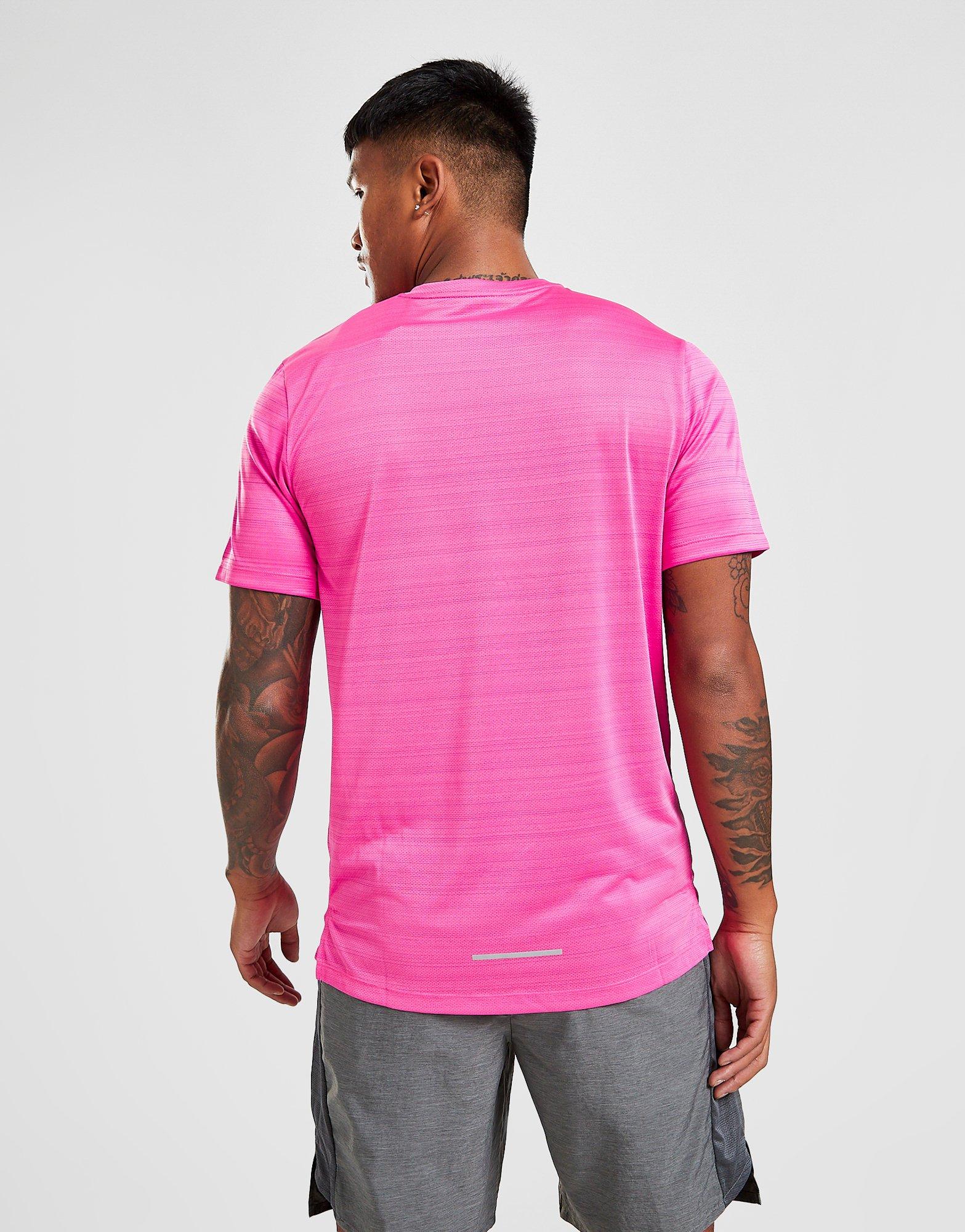 nike miler t shirt pink