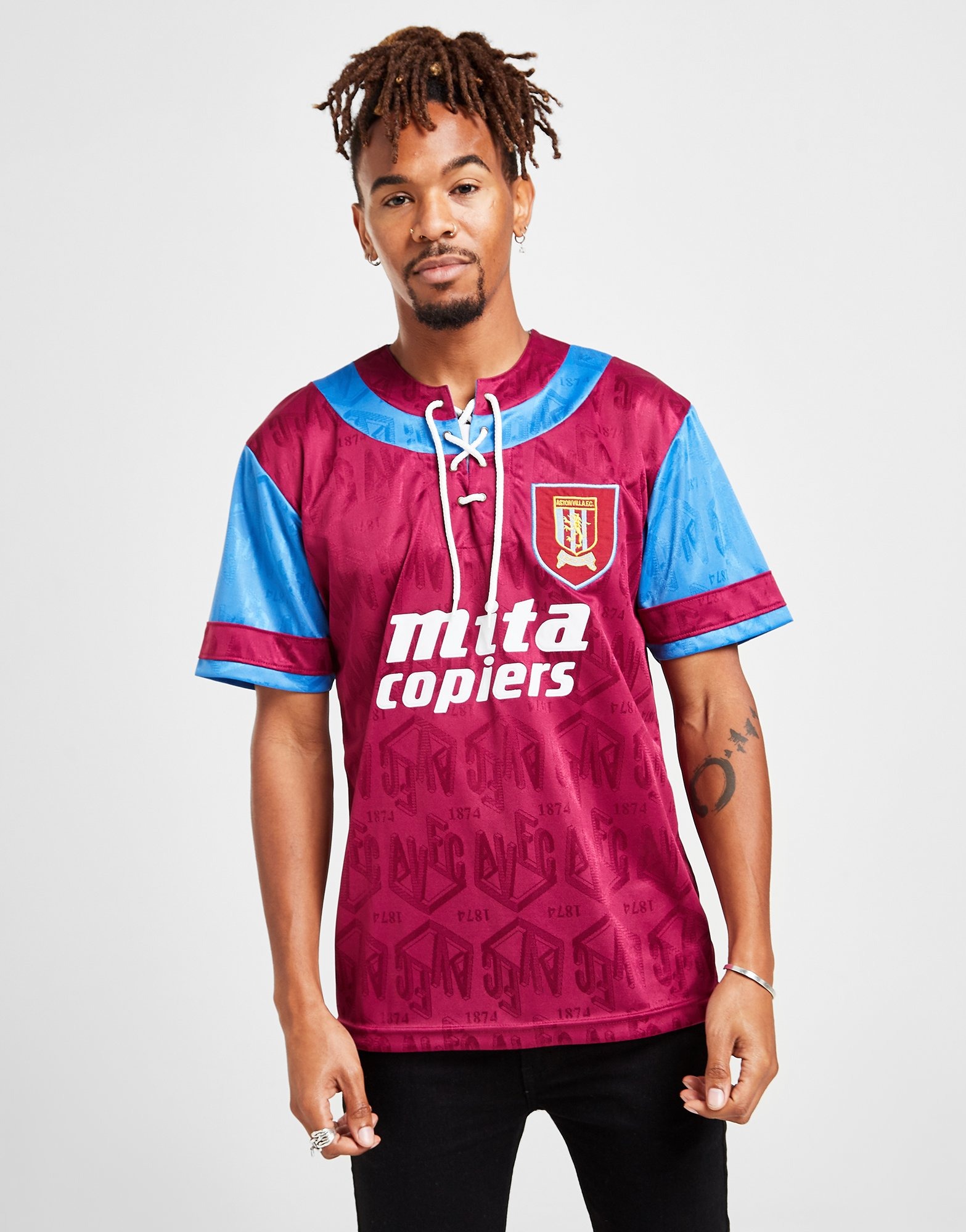 Red Score Draw Aston Villa FC '94 Home Shirt JD Sports UK ...