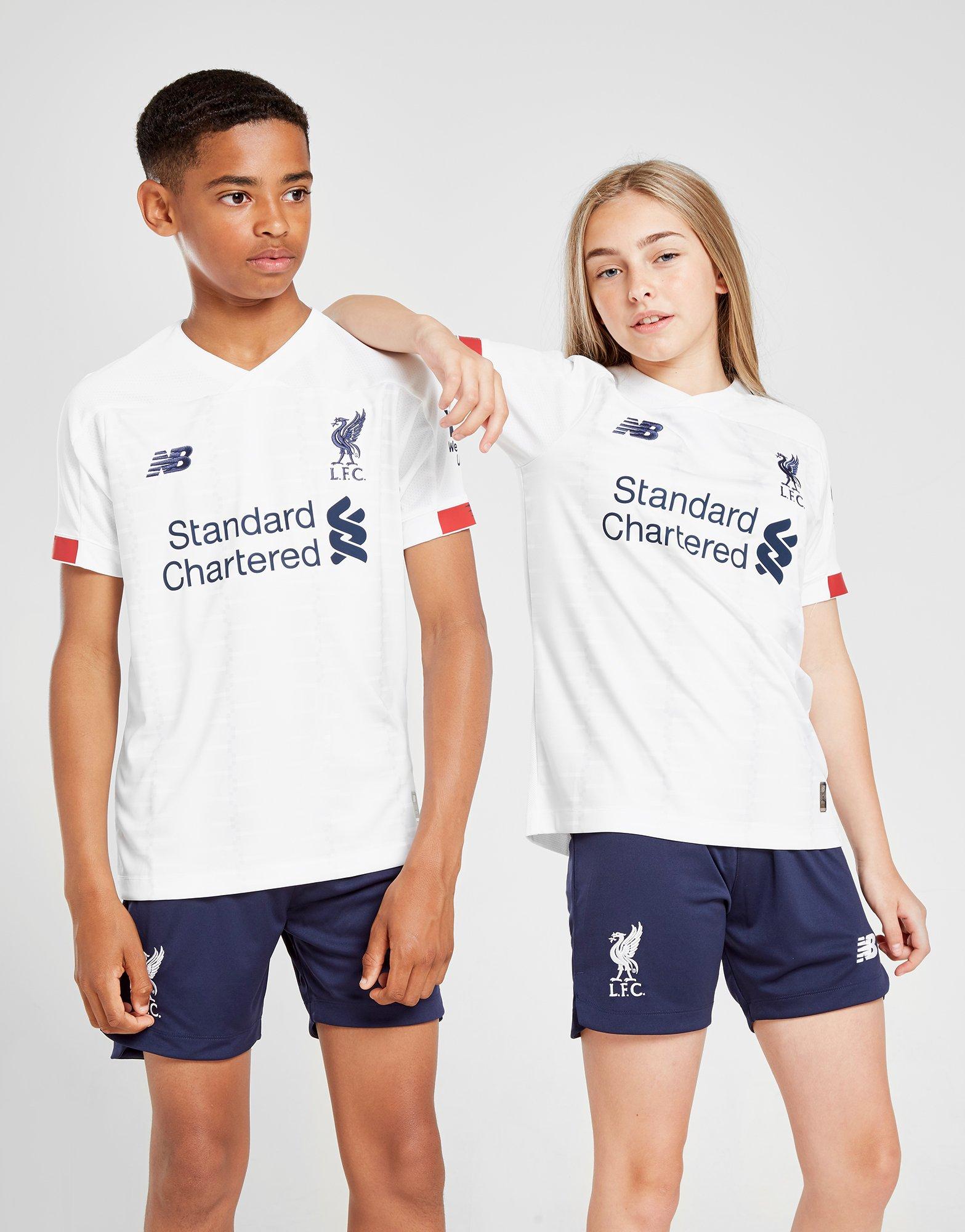 liverpool away goalkeeper kit junior