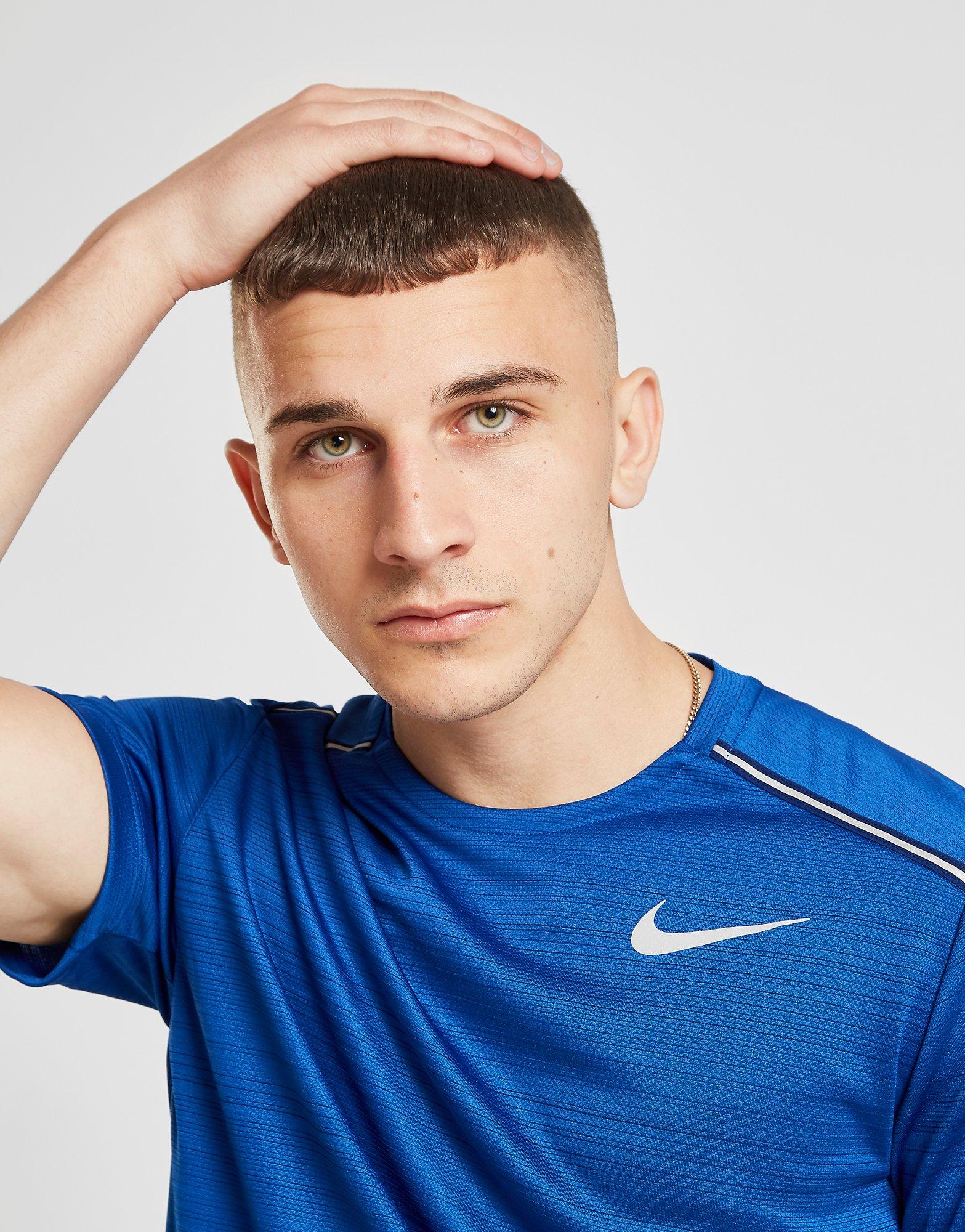 nike miler t shirt blue