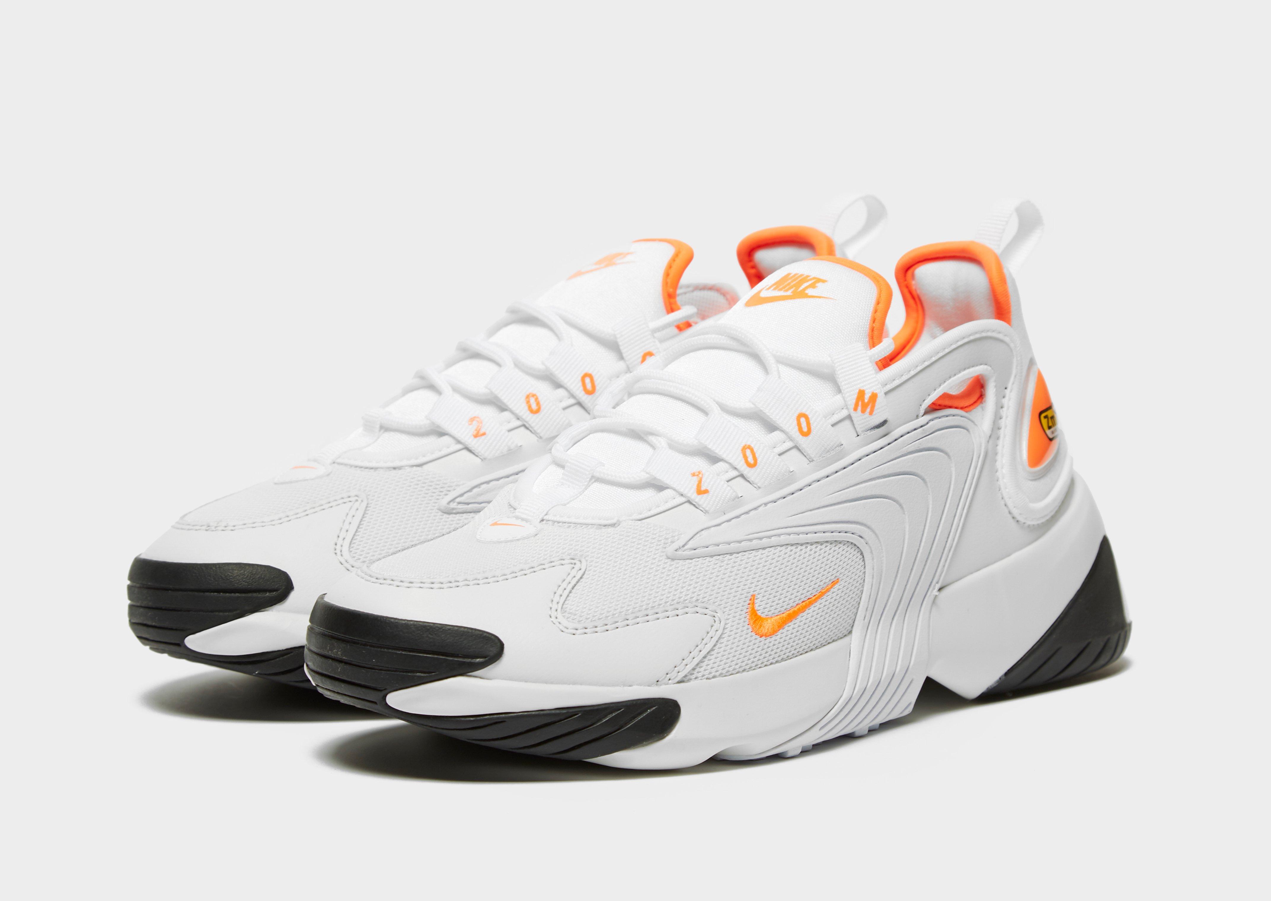 nike zoom 2k women's white and orange