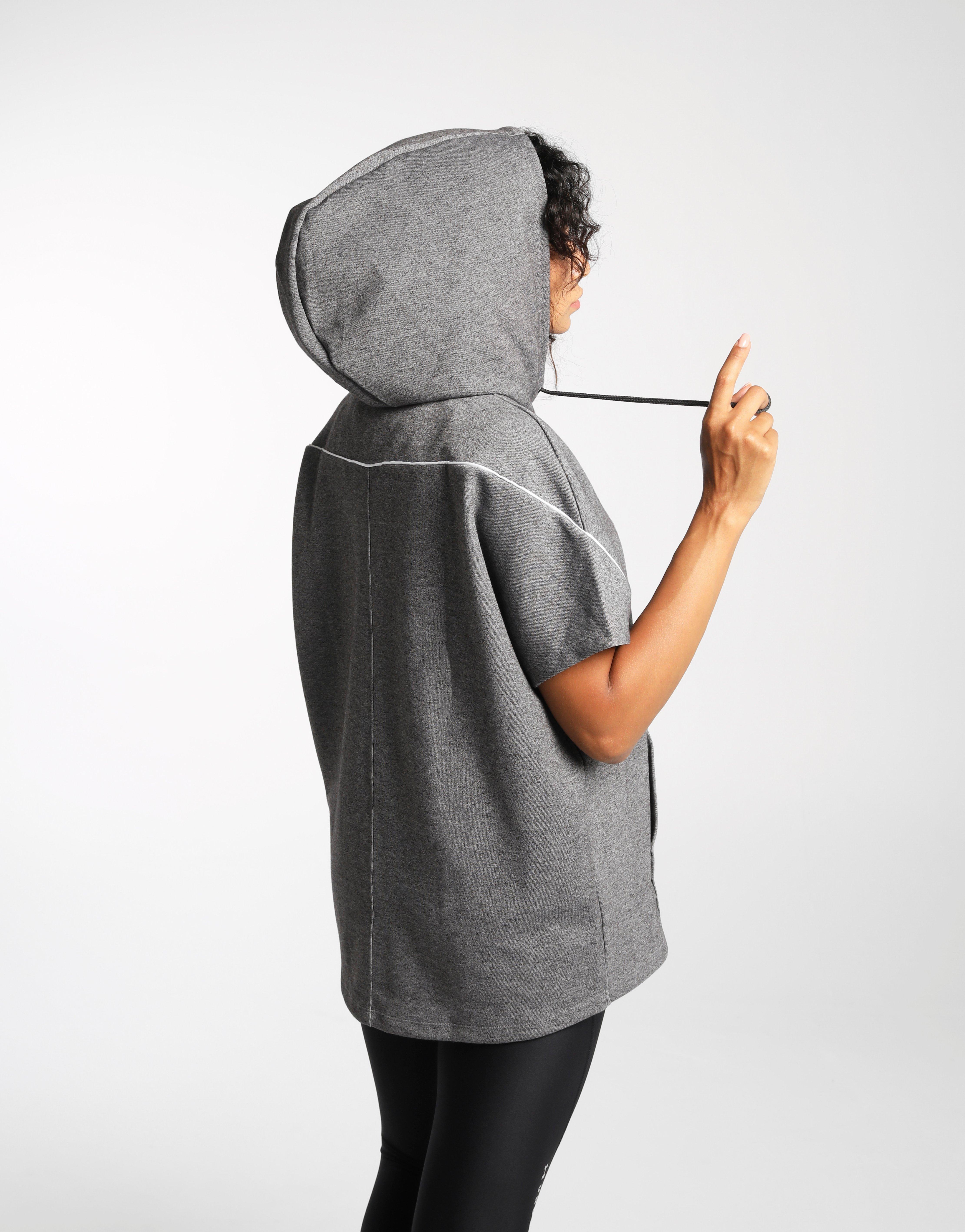 the rock short sleeve hoodie
