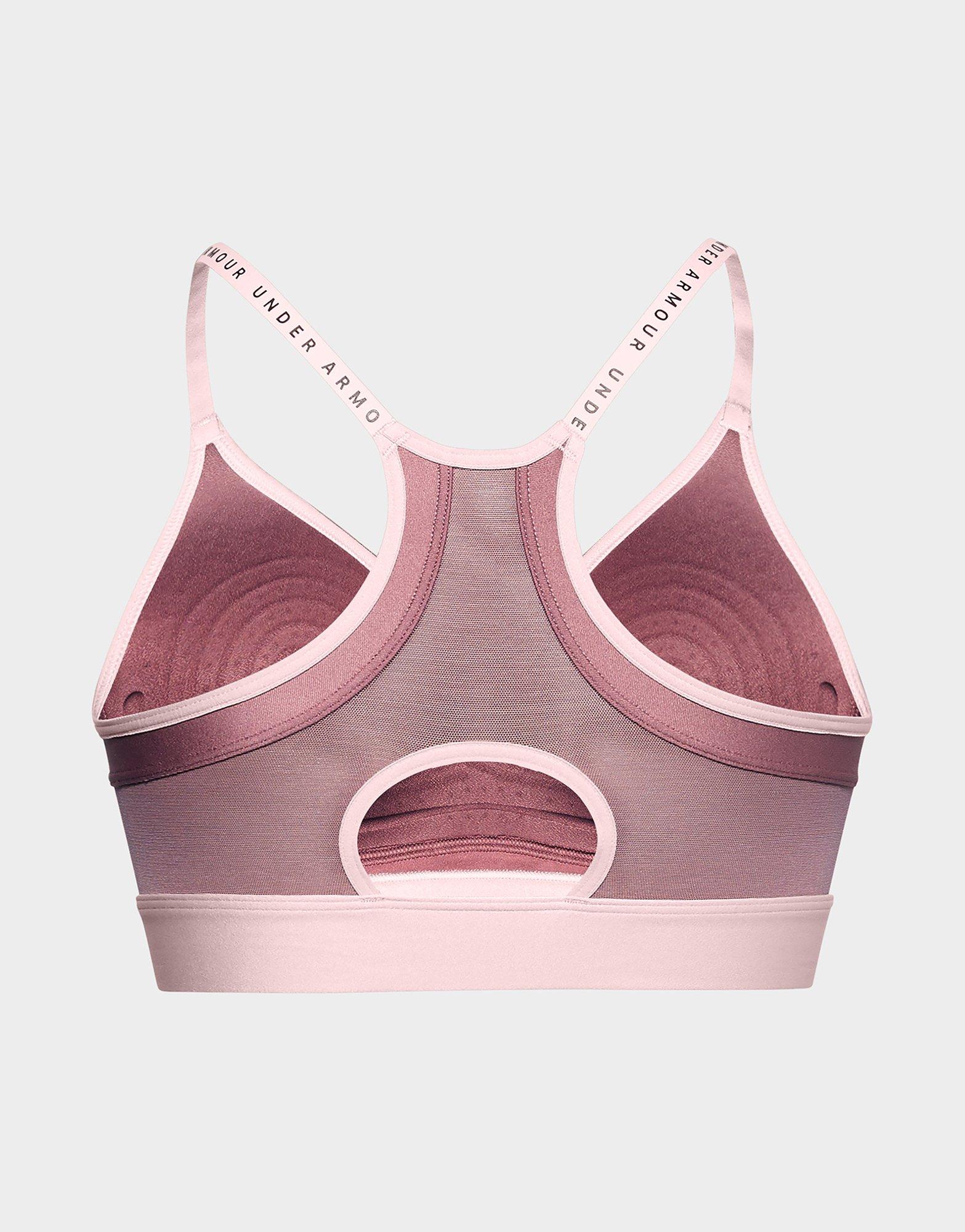 under armour pink sports bra