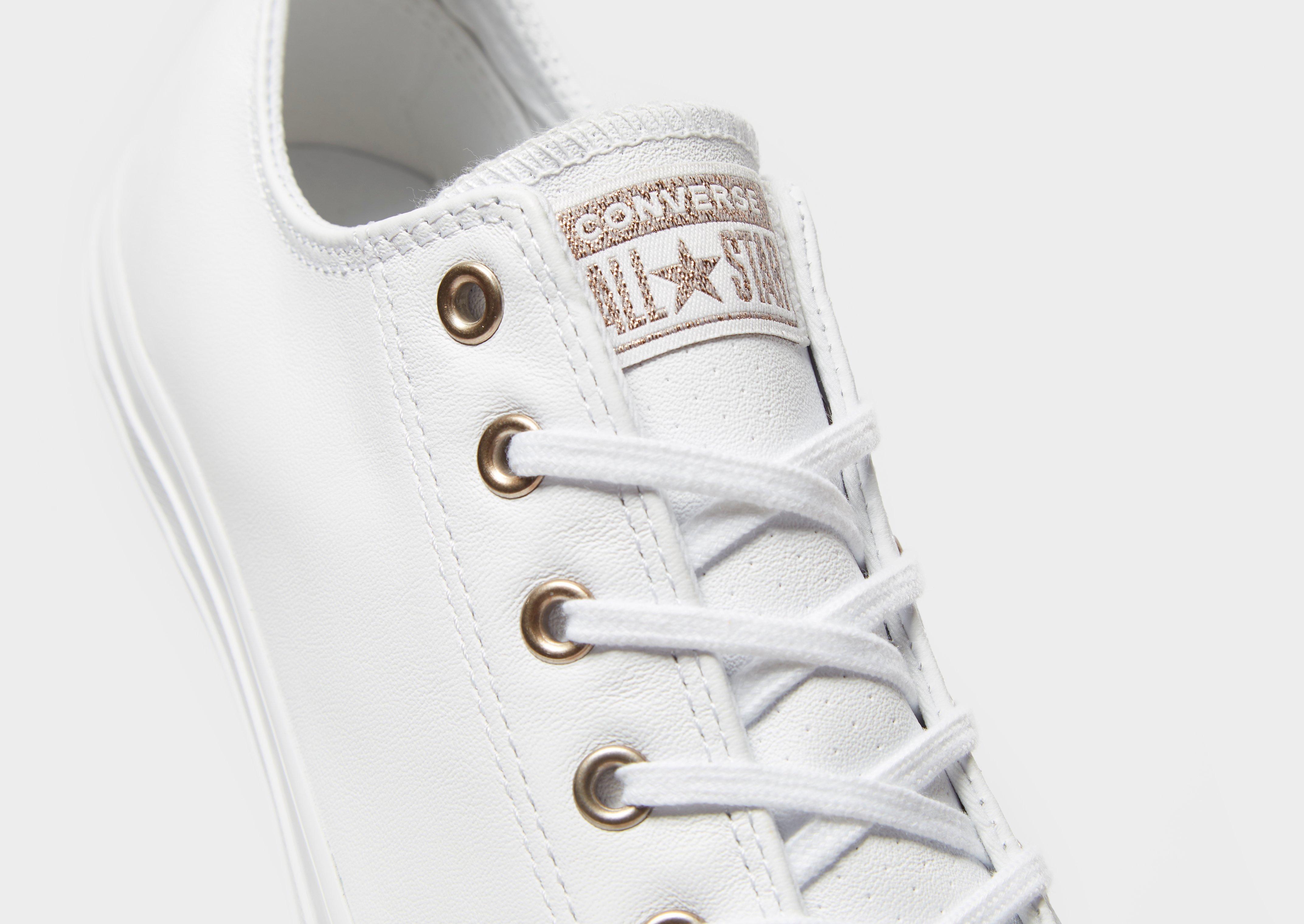 Blanc Converse Baskets All Star Ox Junior