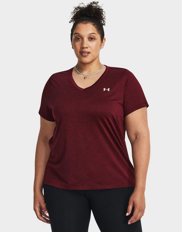 Under Armour Women's Plus Size Tech Twist V-Neck T Shirt