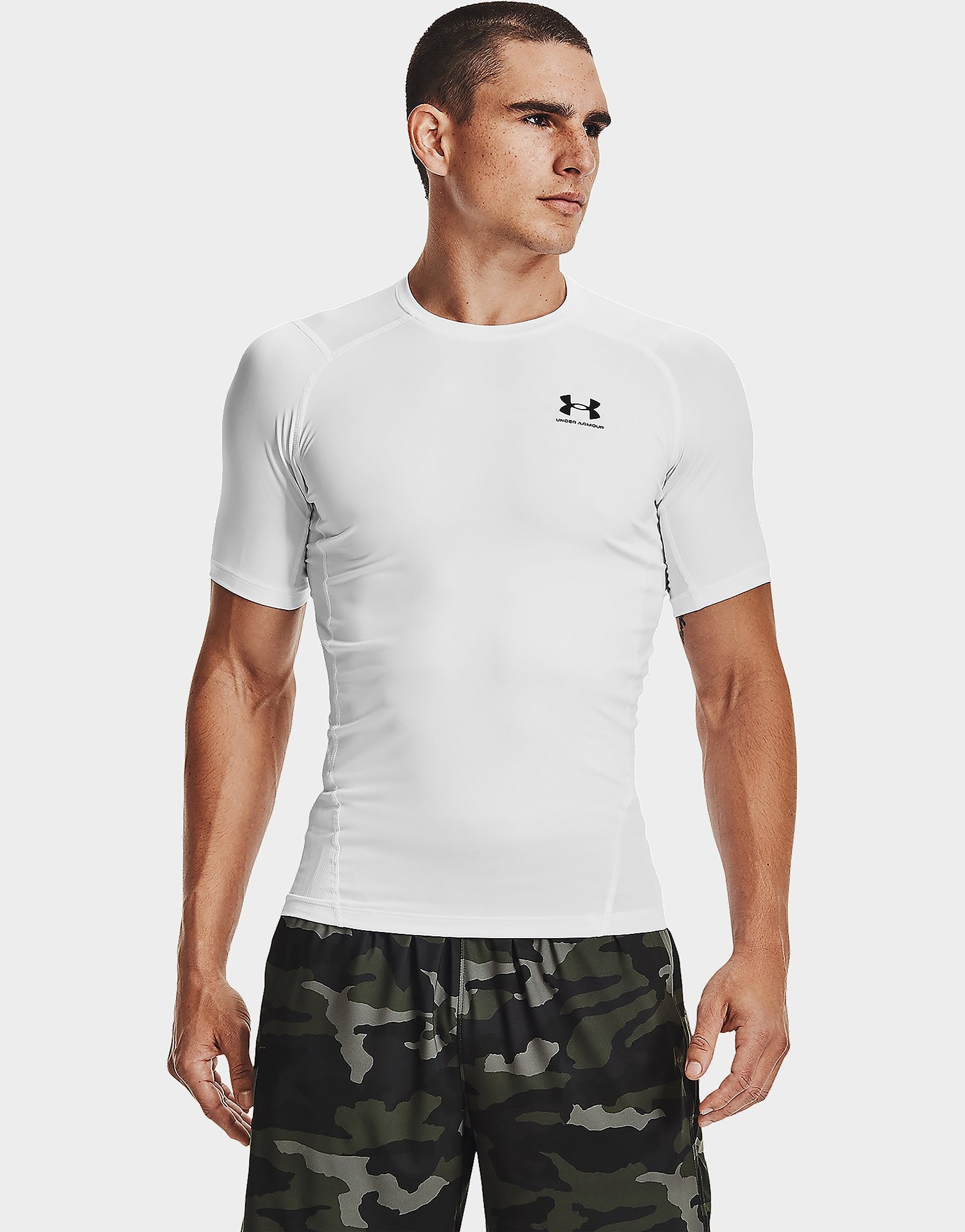 White Under Armour HeatGear T-Shirt | JD Sports UK
