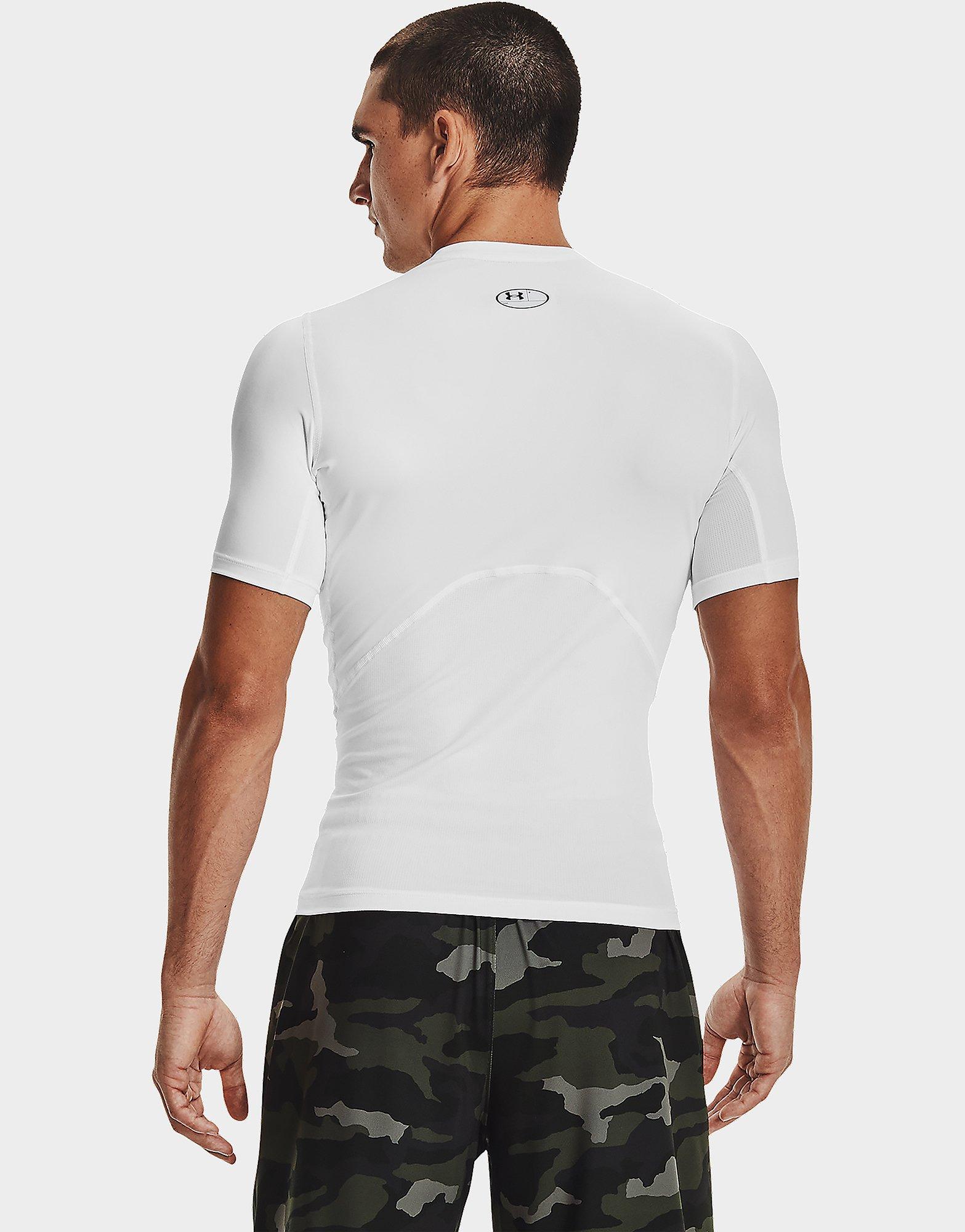 White Under Armour HeatGear T Shirt JD Sports UK