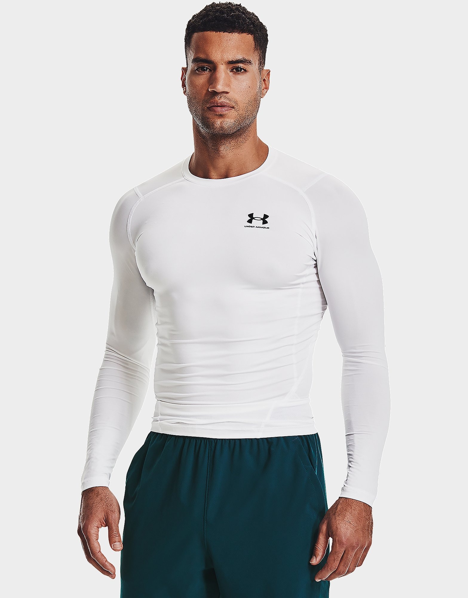 Under Armour Long Sleeves UA HG Armour Comp LS Weiss JD Sports Deutschland