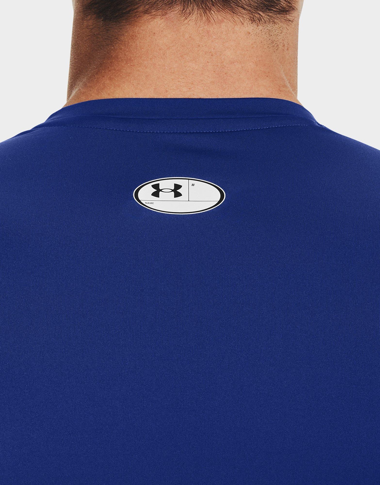 Blue Under Armour HeatGear Long Sleeve Top