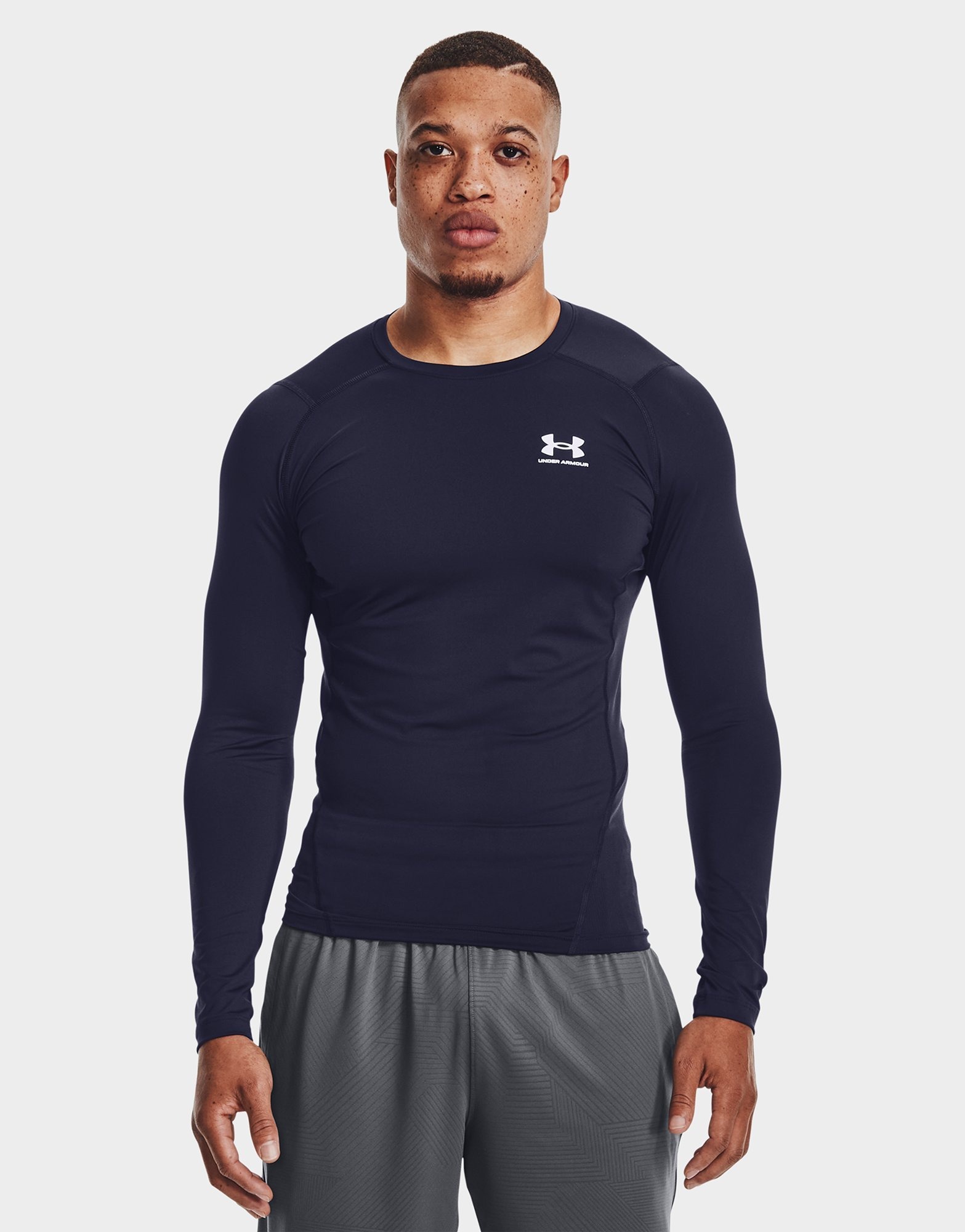 Blue Under Armour HeatGear Long Sleeve Top JD Sports UK