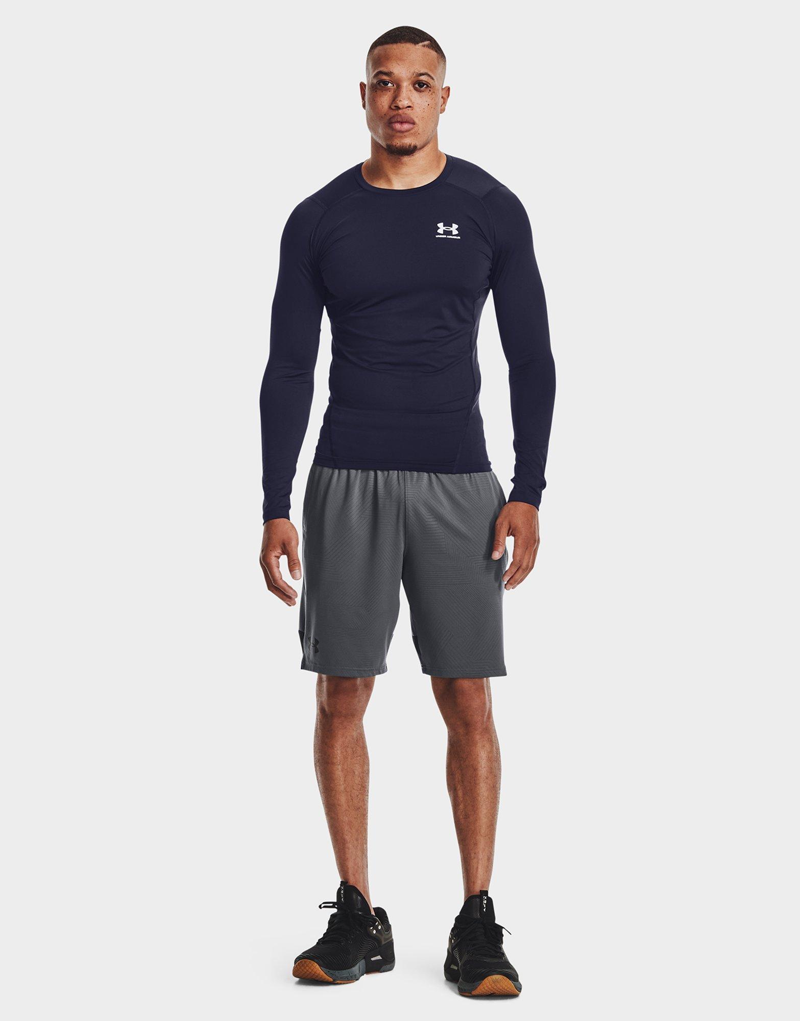 Maillot de compression à manches longues Under Armour Heatgear Bleu pour  homme