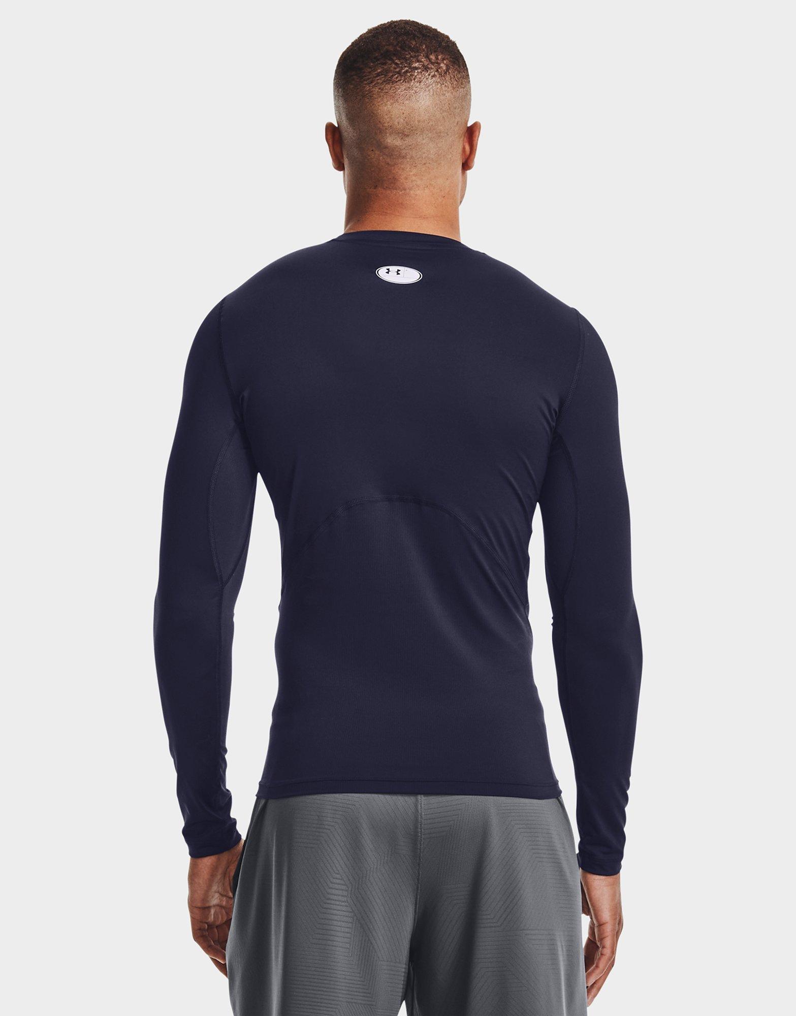 Blue Under Armour HeatGear Long Sleeve Top