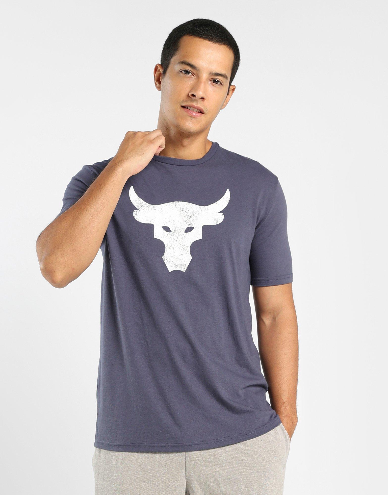 T-shirts Under Armour Project Rock Brahma Bull T-Shirt Blue Mirage