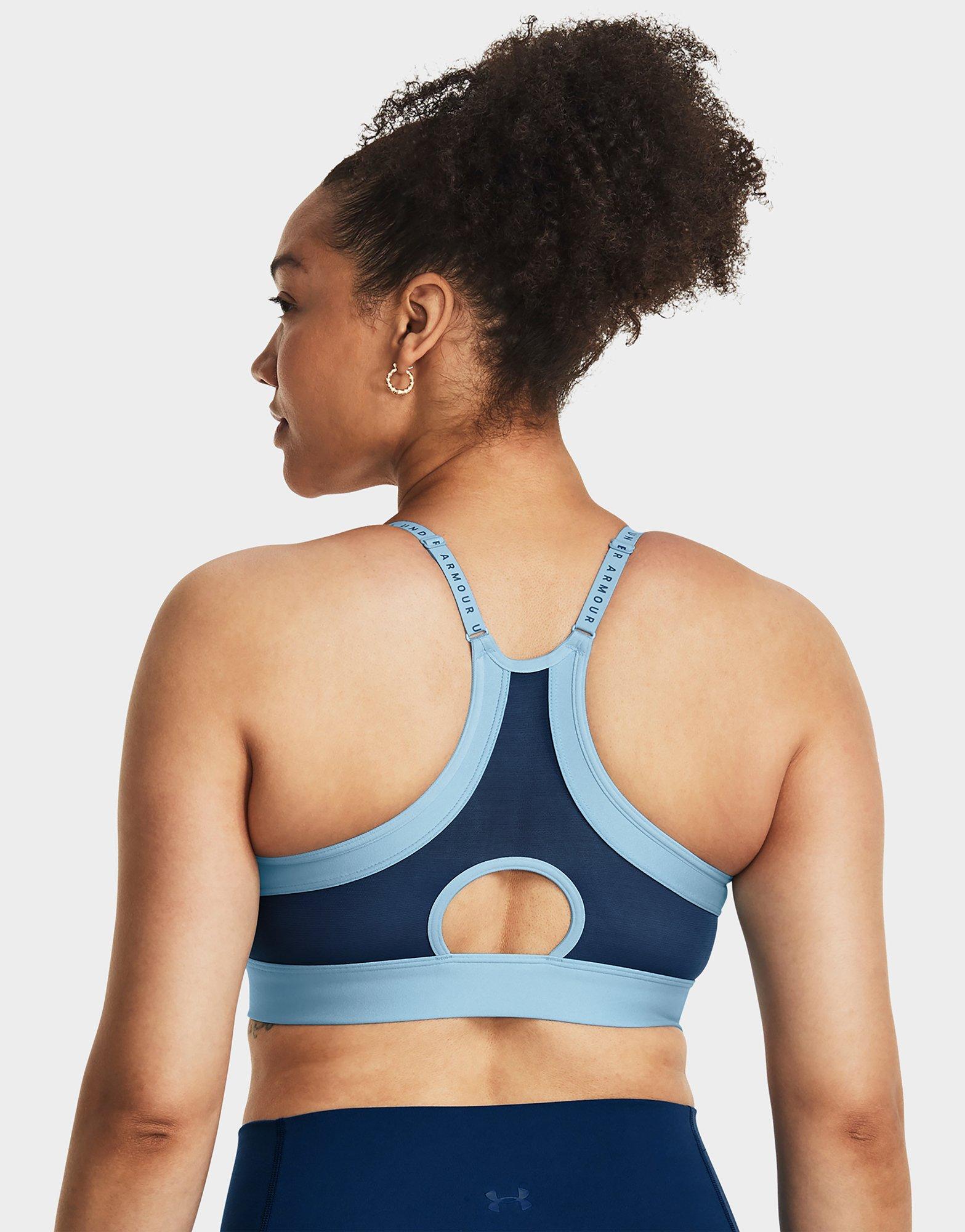 Blue Under Armour Infinity Light Support Sports Bra