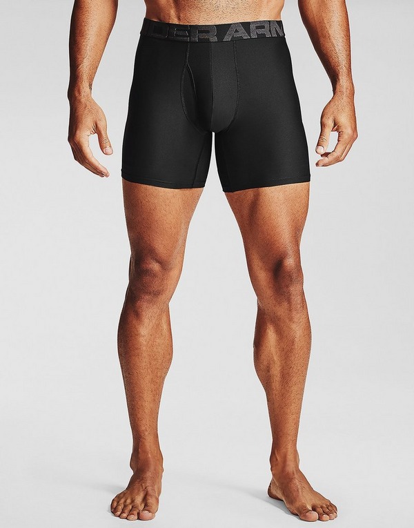 X Large Black Under Armour Tech 6in Boxerjock - SS21 2-Pack 