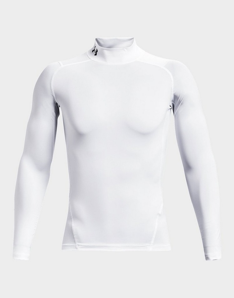 White Under Armour UA HeatGear Long Sleeve T-Shirt | JD Sports UK