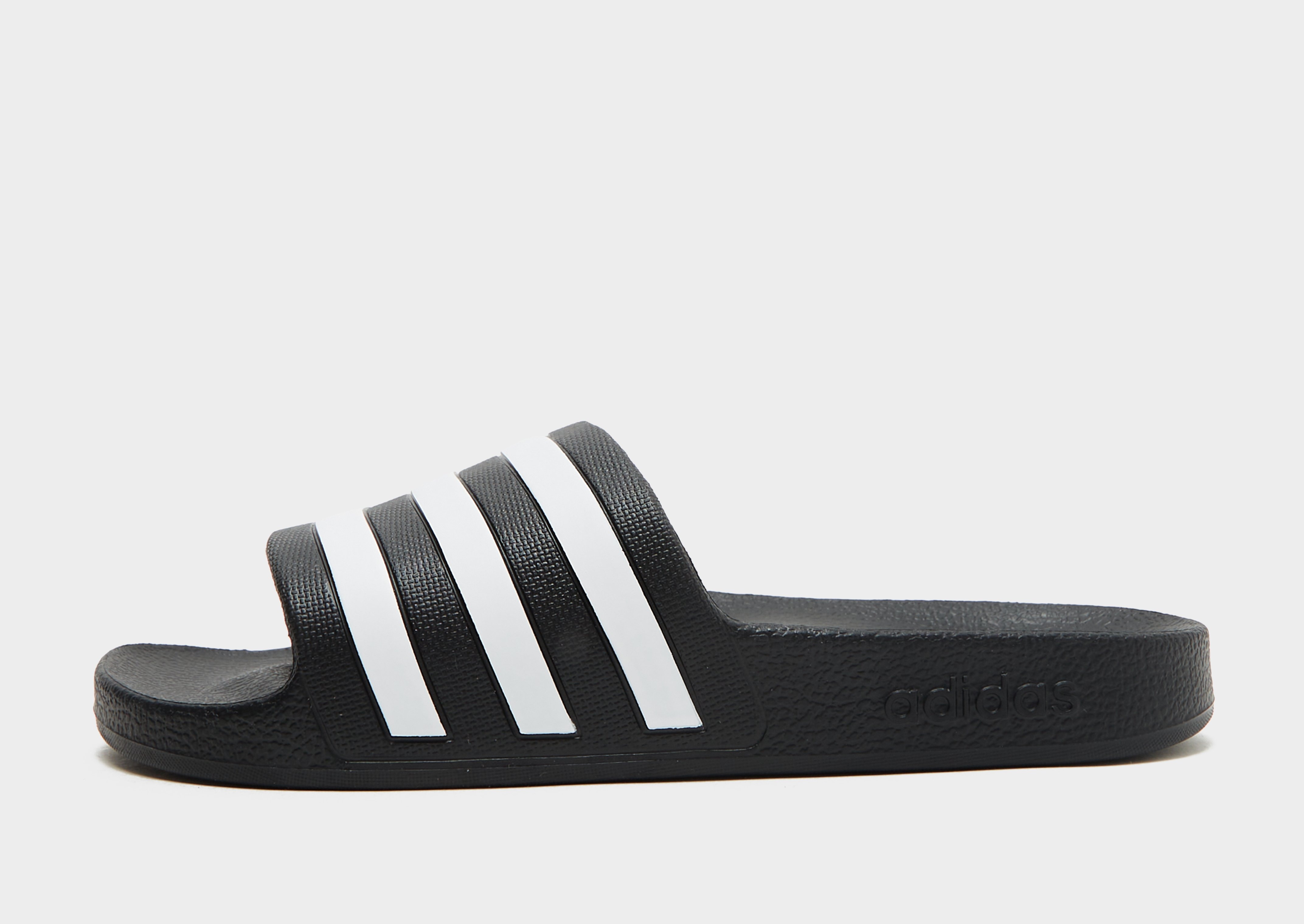 Black Adidas Adilette Aqua Slides Dames Jd Sports 