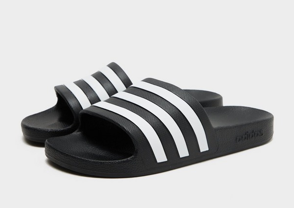 Black Adidas Adilette Aqua Slides Women S Jd Sports