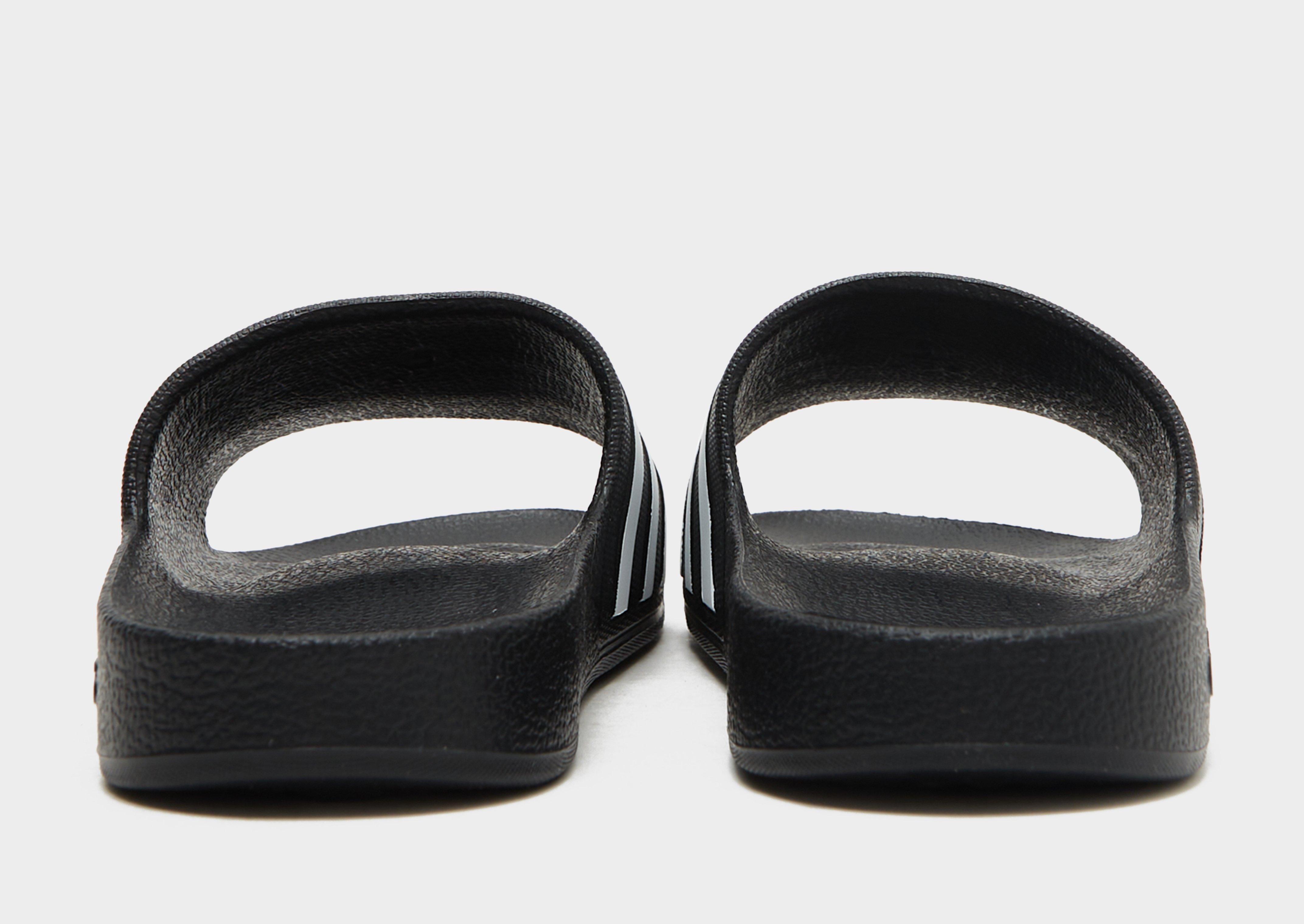 adilette aqua slides all black