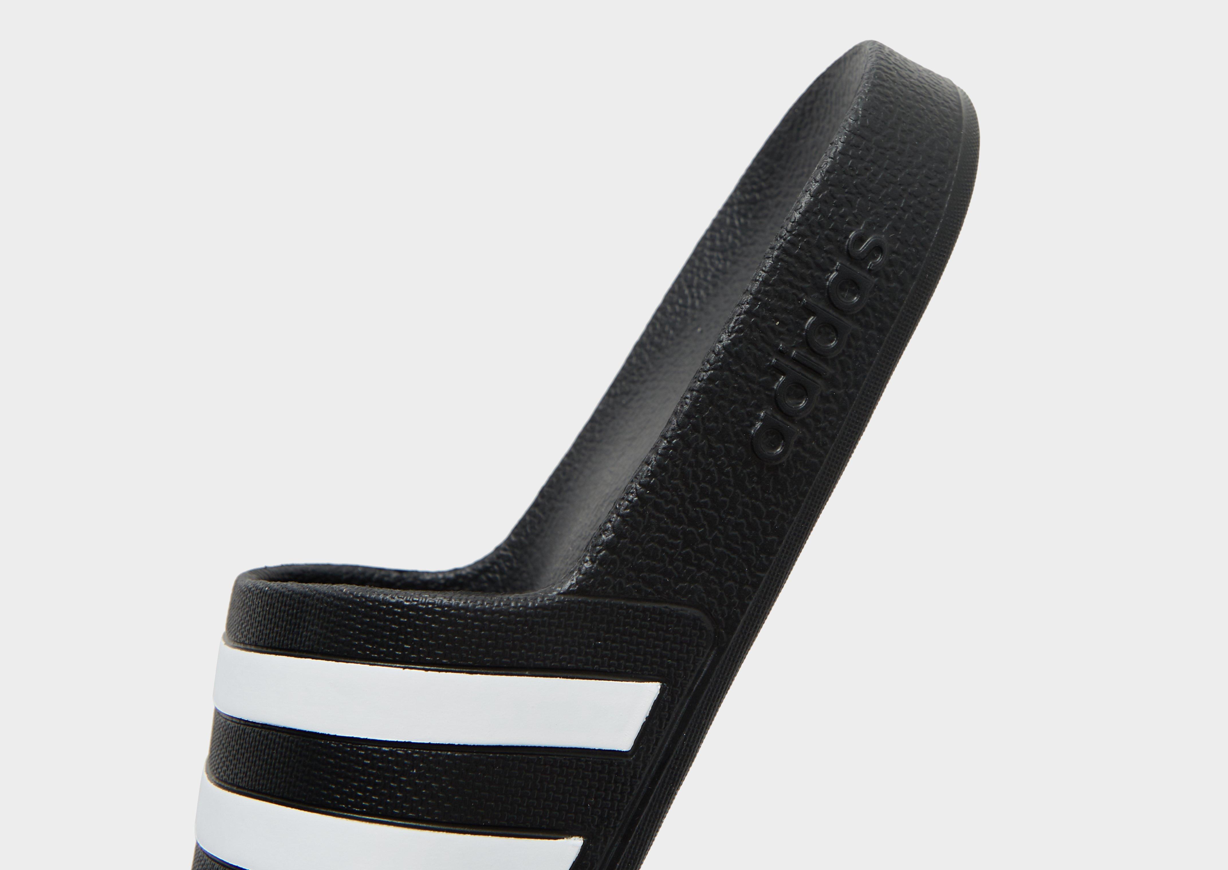 adilette black slides