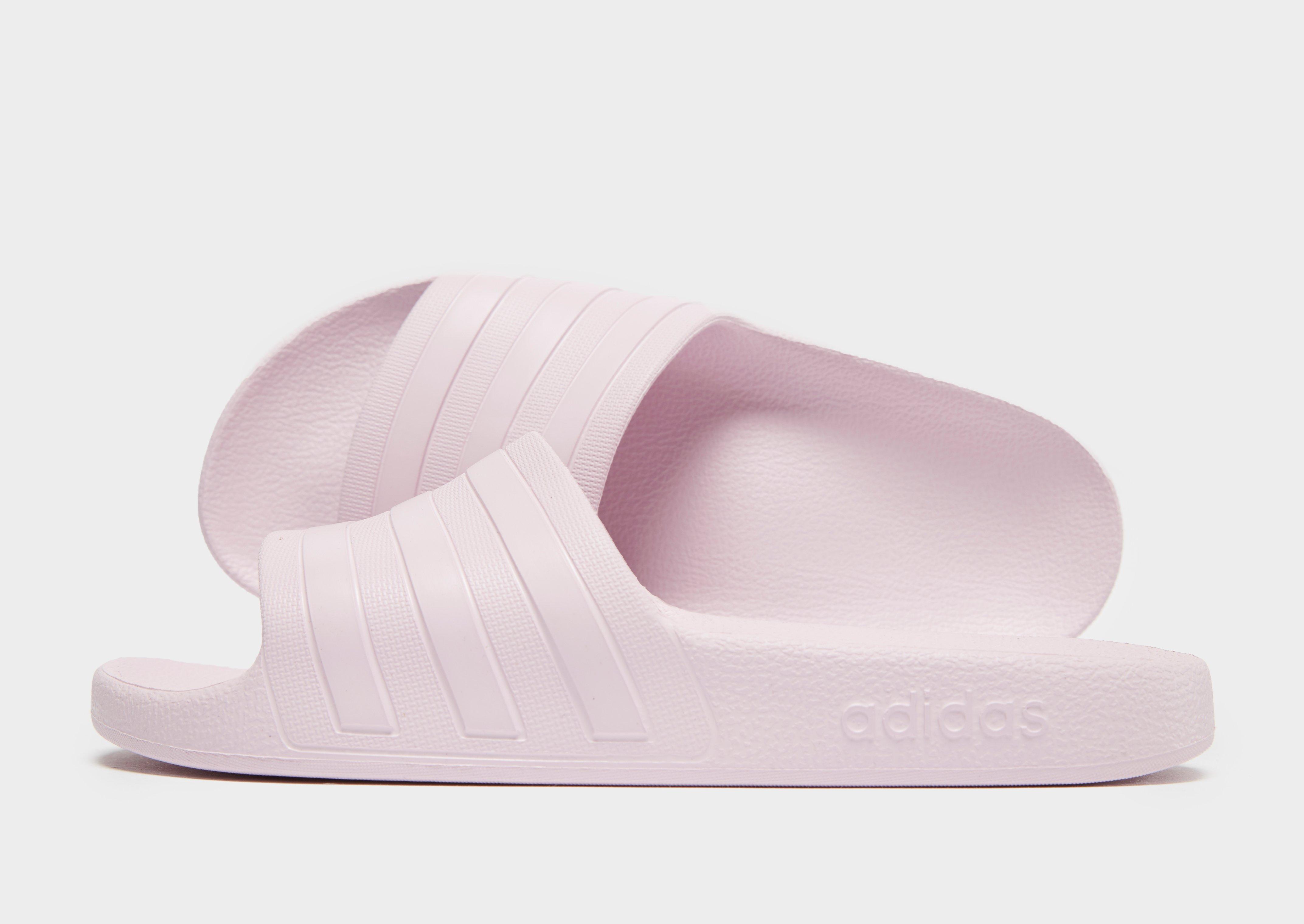 adidas adilette aqua slides pink