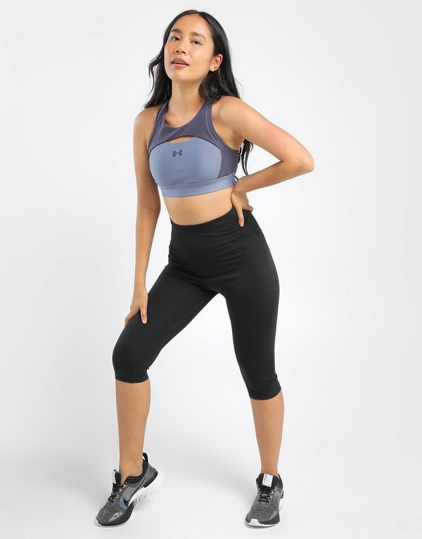 Blue Under Armour Crossback Mid Harness Sports Bra