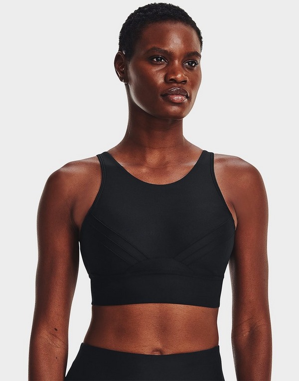 Black Under Armour Sport Bras UA Infinity Pintuck Mid