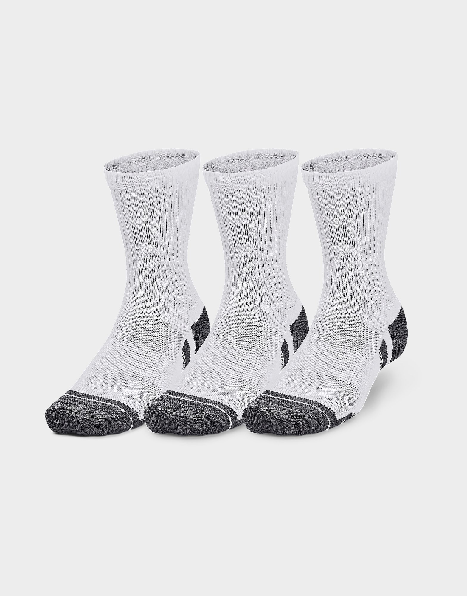 White Under Armour High Socks UA Performance Cotton 3p Mid | JD Sports UK