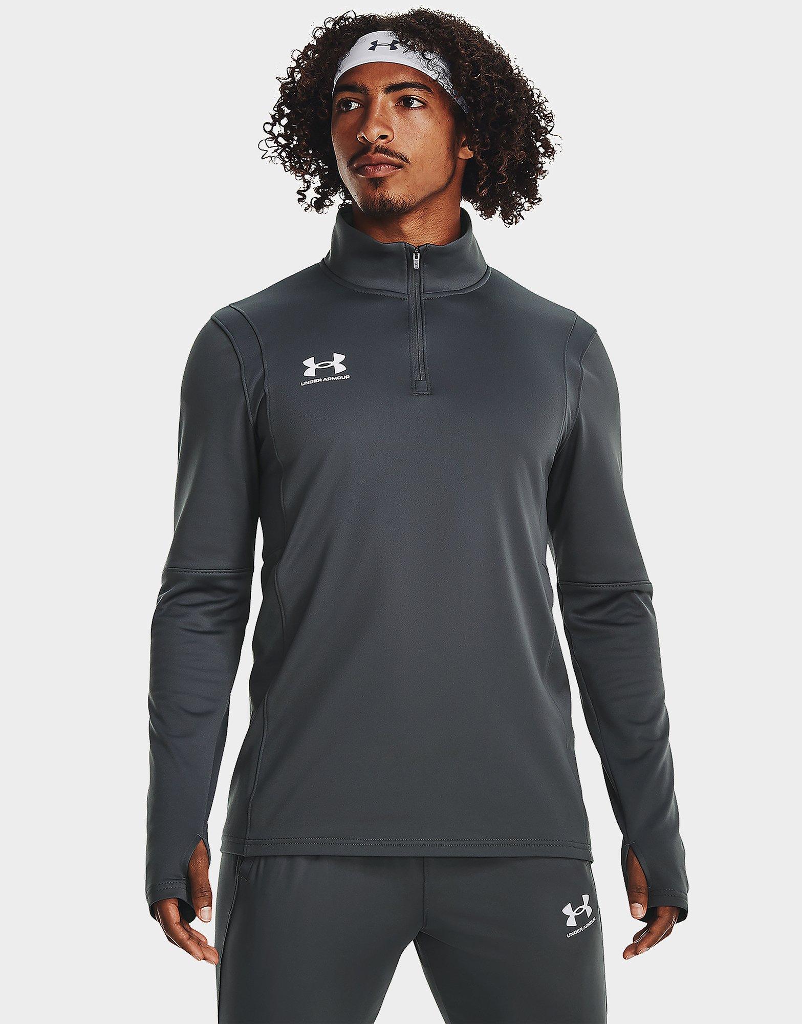 Grey Under Armour Long sleeve Challenger Midlayer | JD Sports UK