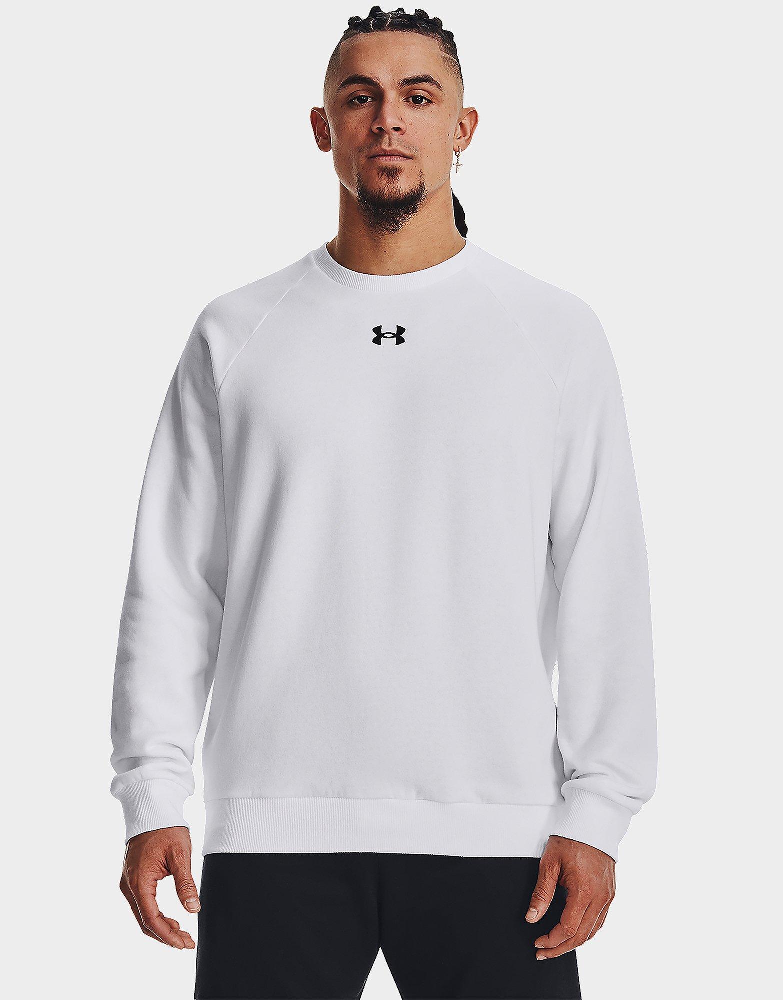 Under Armour Rival Fleece Crew Oberteil Weiss - JD Sports Deutschland