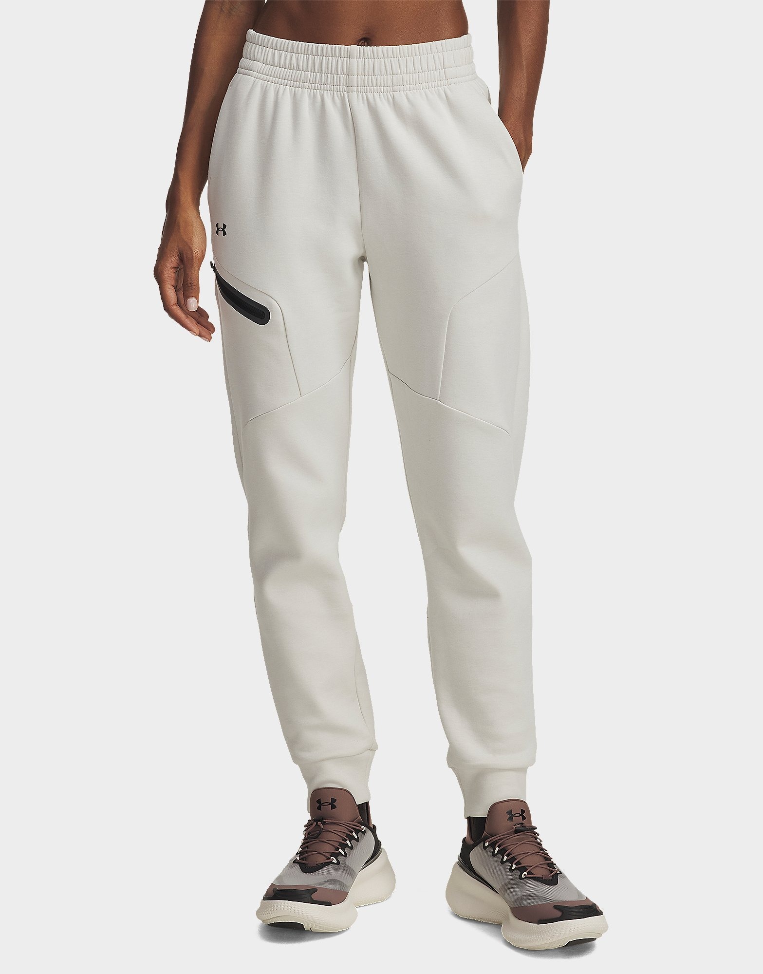 White Under Armour UA Unstoppable Fleece Joggers | JD Sports UK